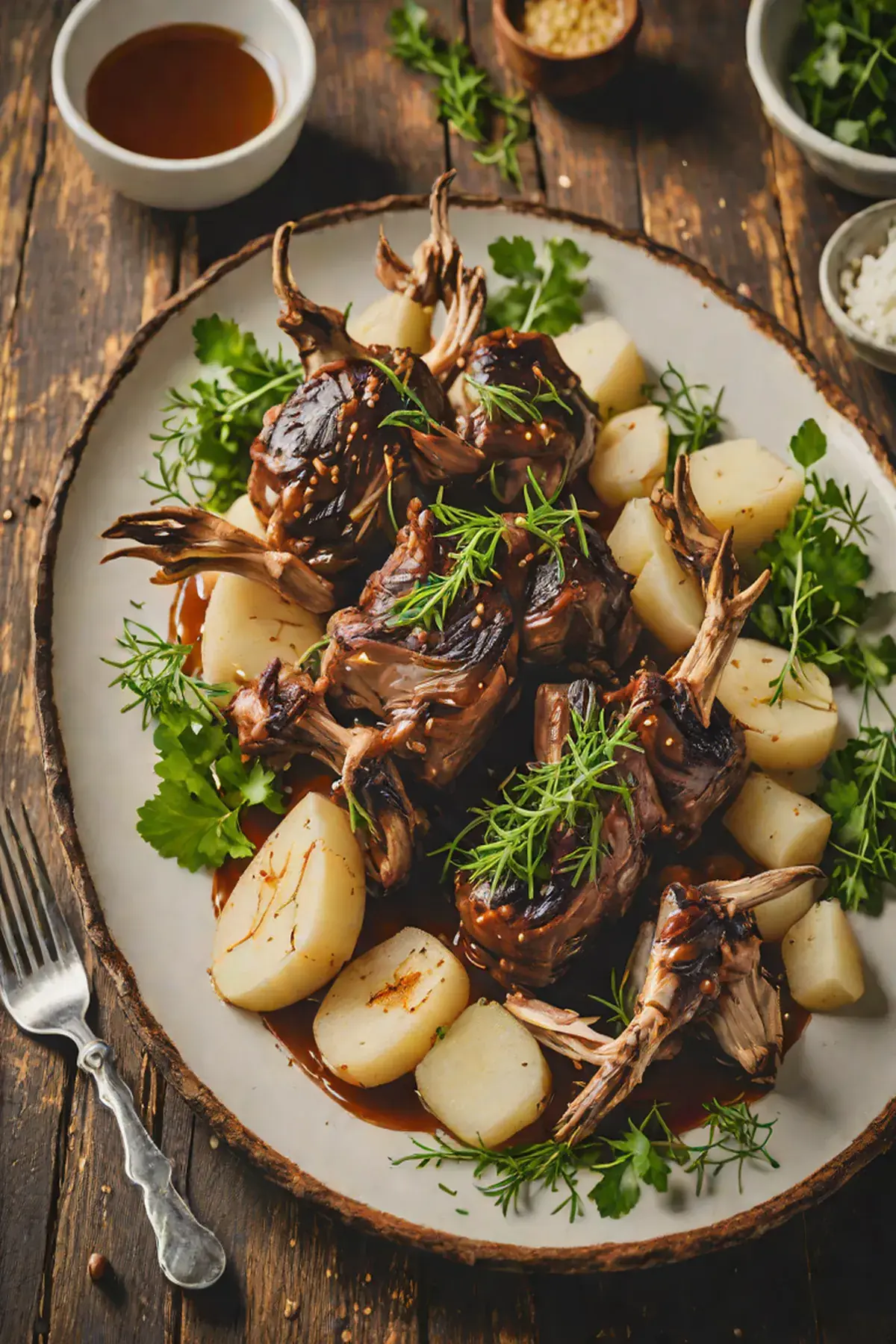 Roasted Goat with Daikon