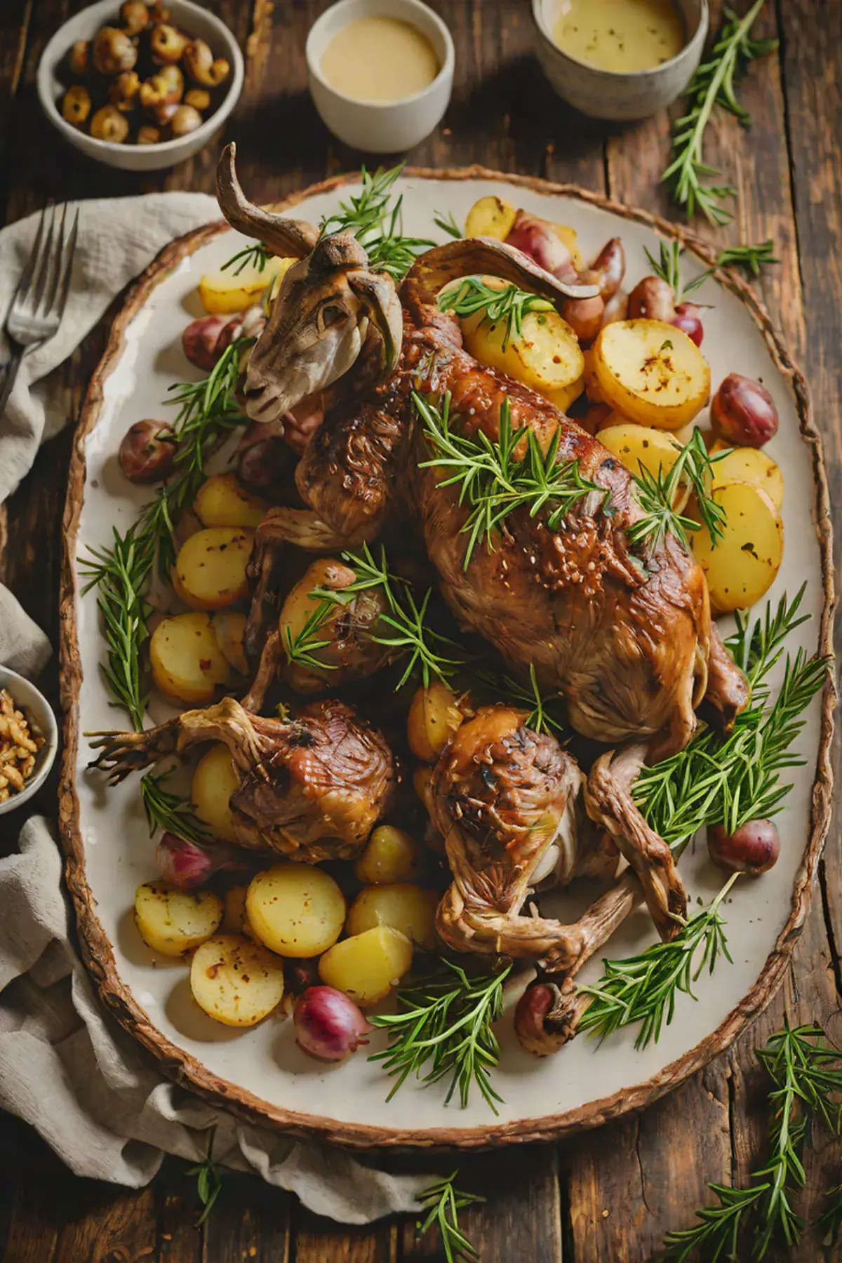 Roasted Goat with Potato