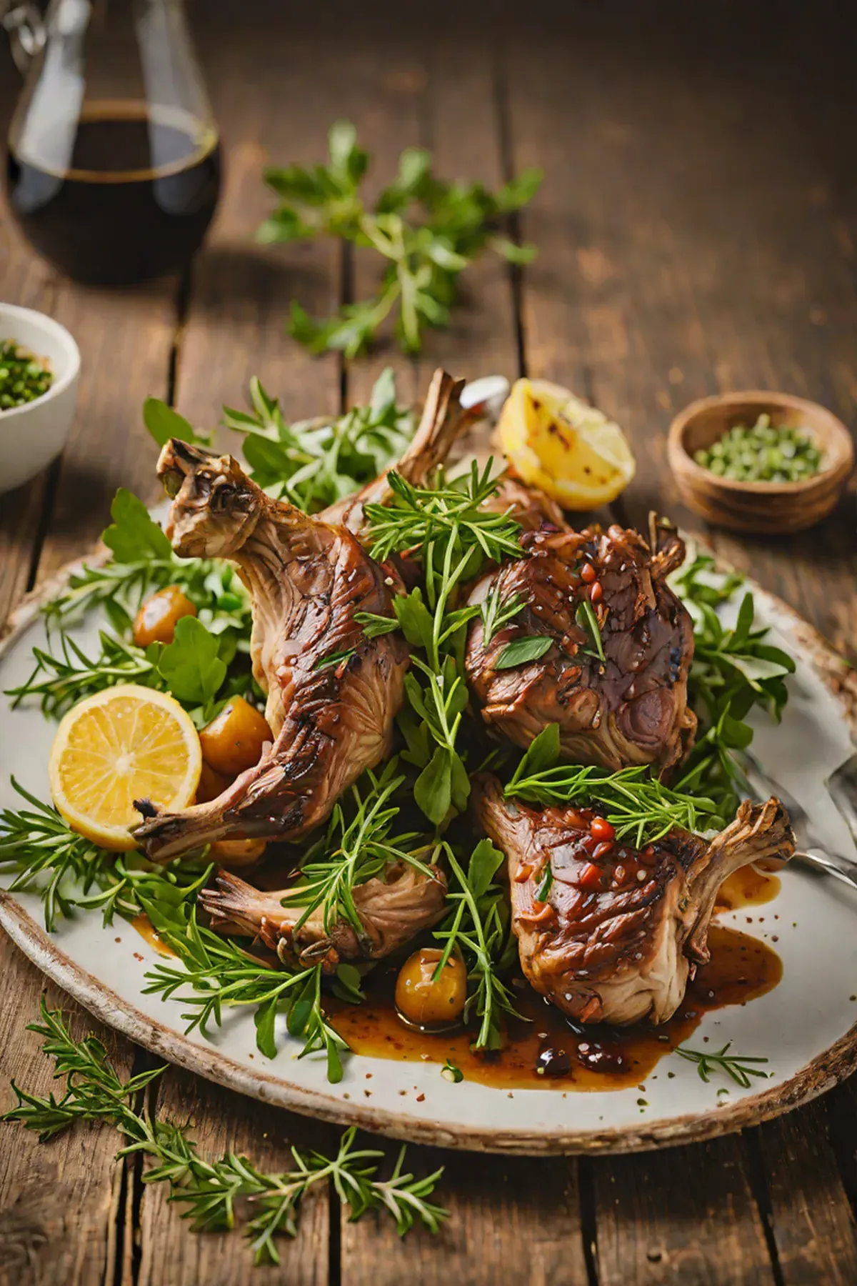 Roasted Goat with Rocket
