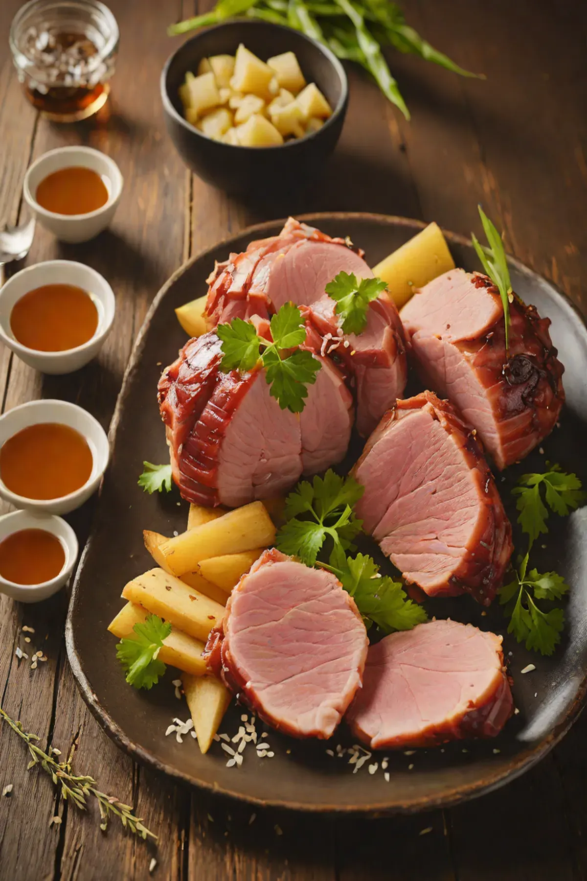 Roasted Ham with Bamboo Shoot