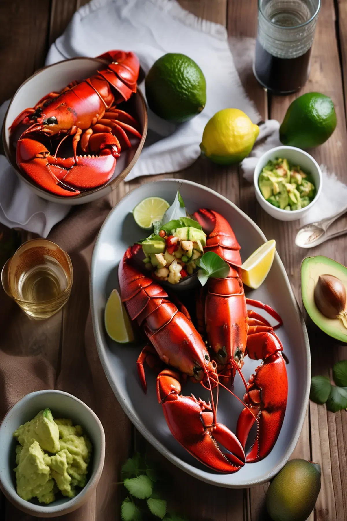 Roasted Lobster with Avocado