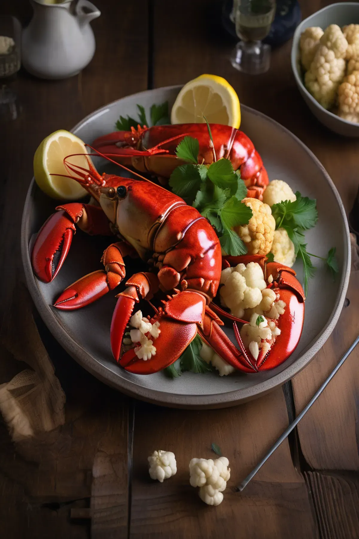 Roasted Lobster with Cauliflower