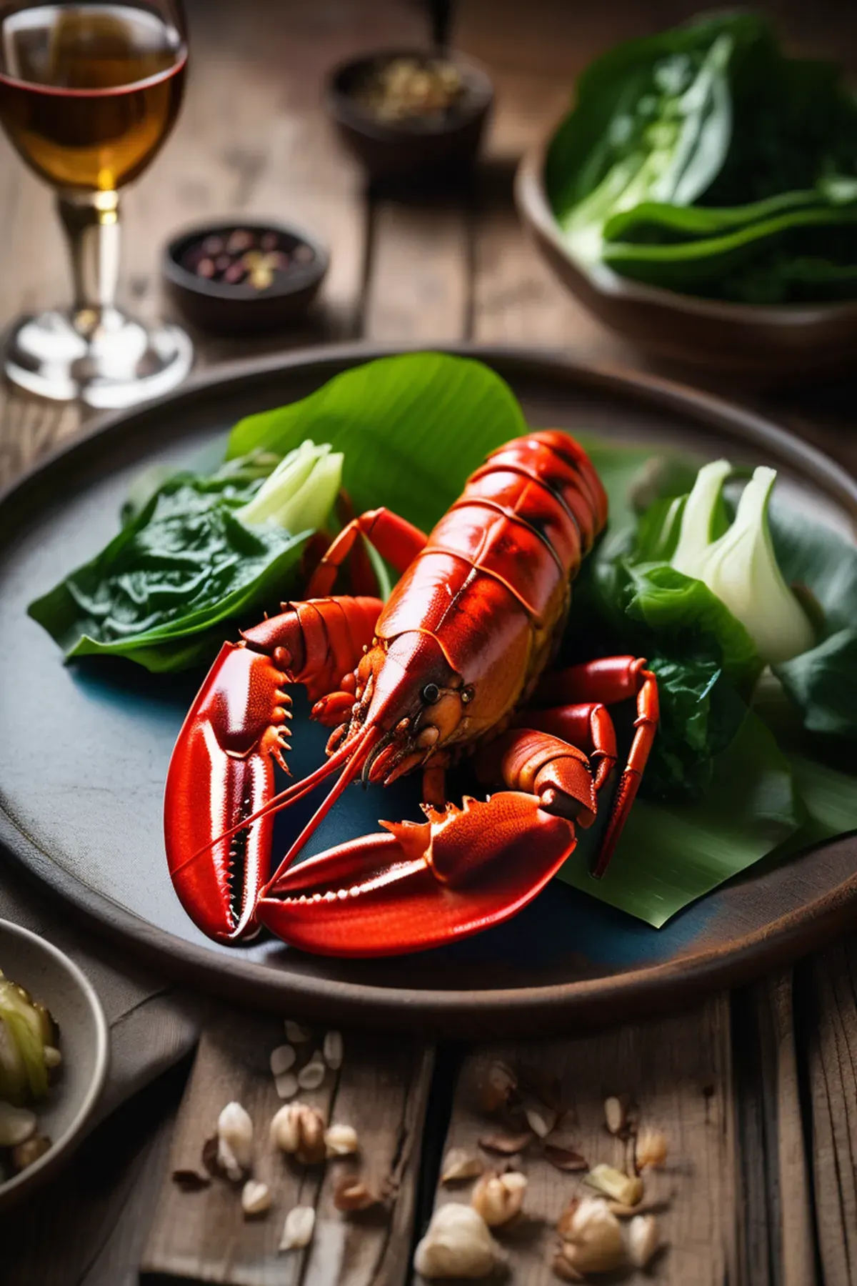 Roasted Lobster with Pak Choi