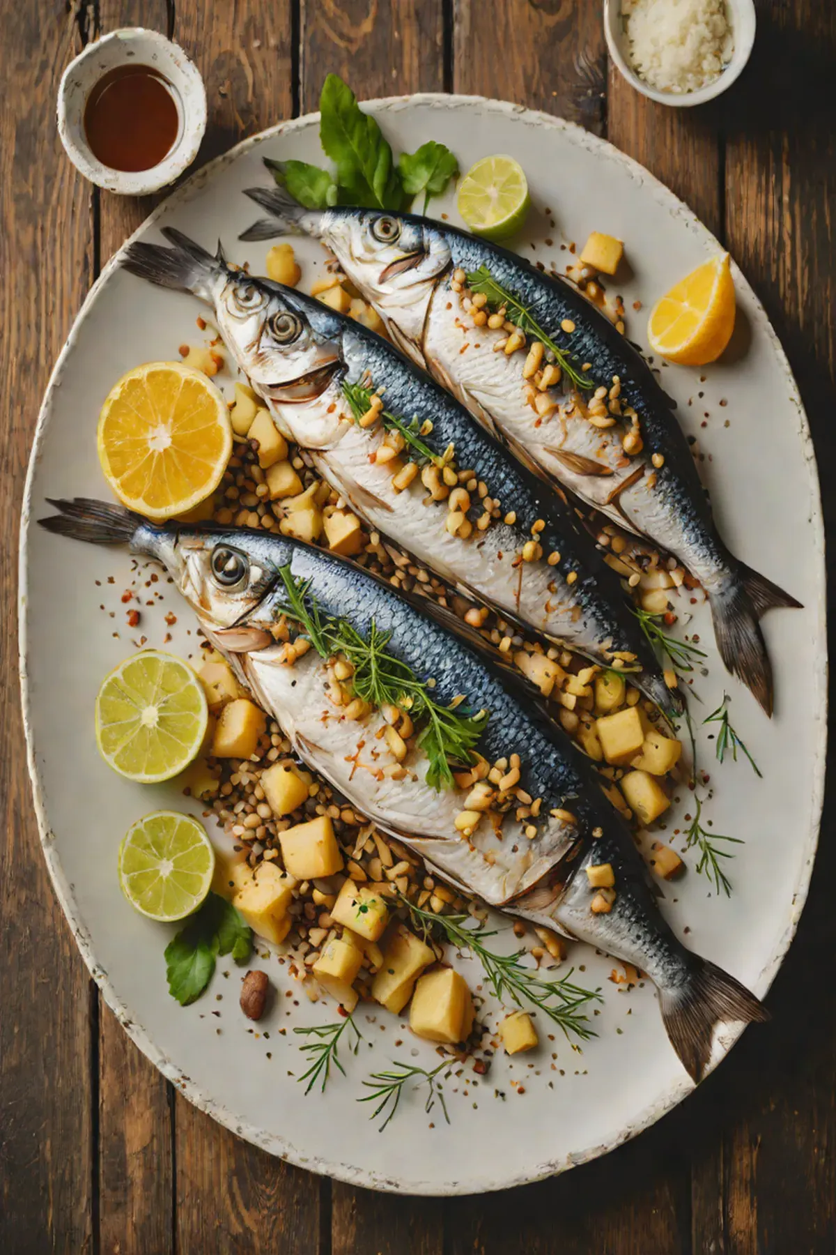 Roasted Mackerel with Cassava