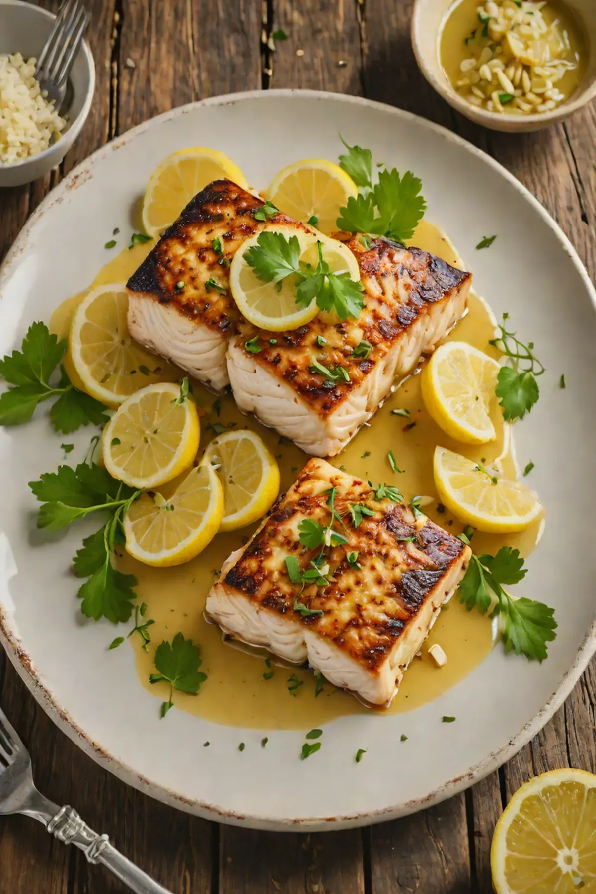 Roasted Mahi Mahi with Garlic