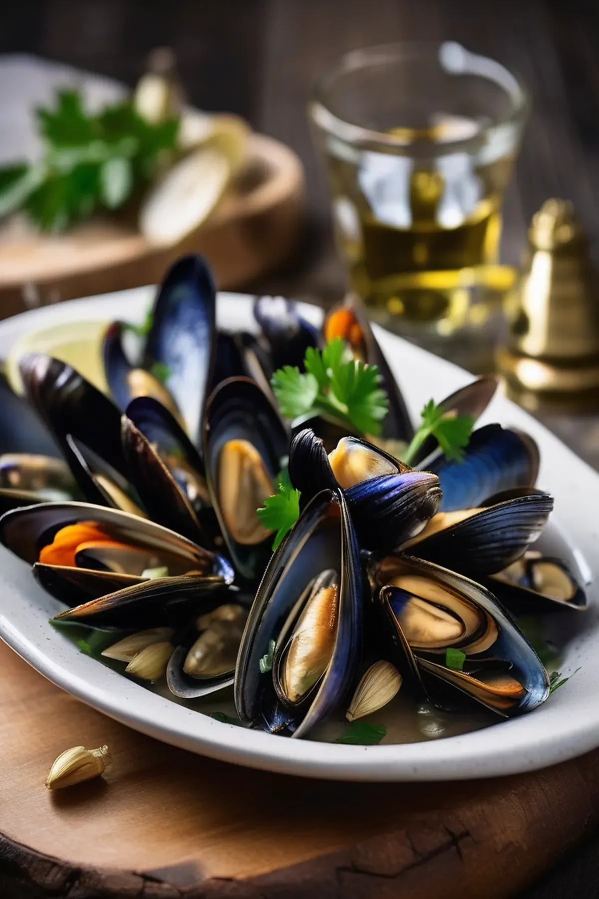 Roasted Mussels with Artichoke