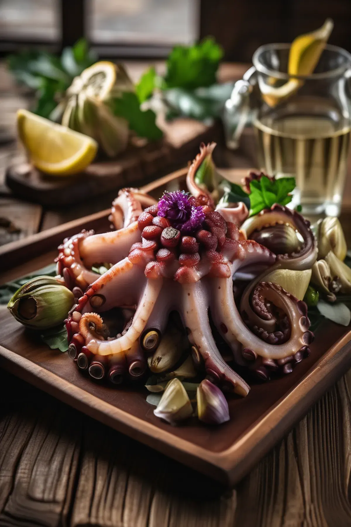 Roasted Octopus with Artichoke