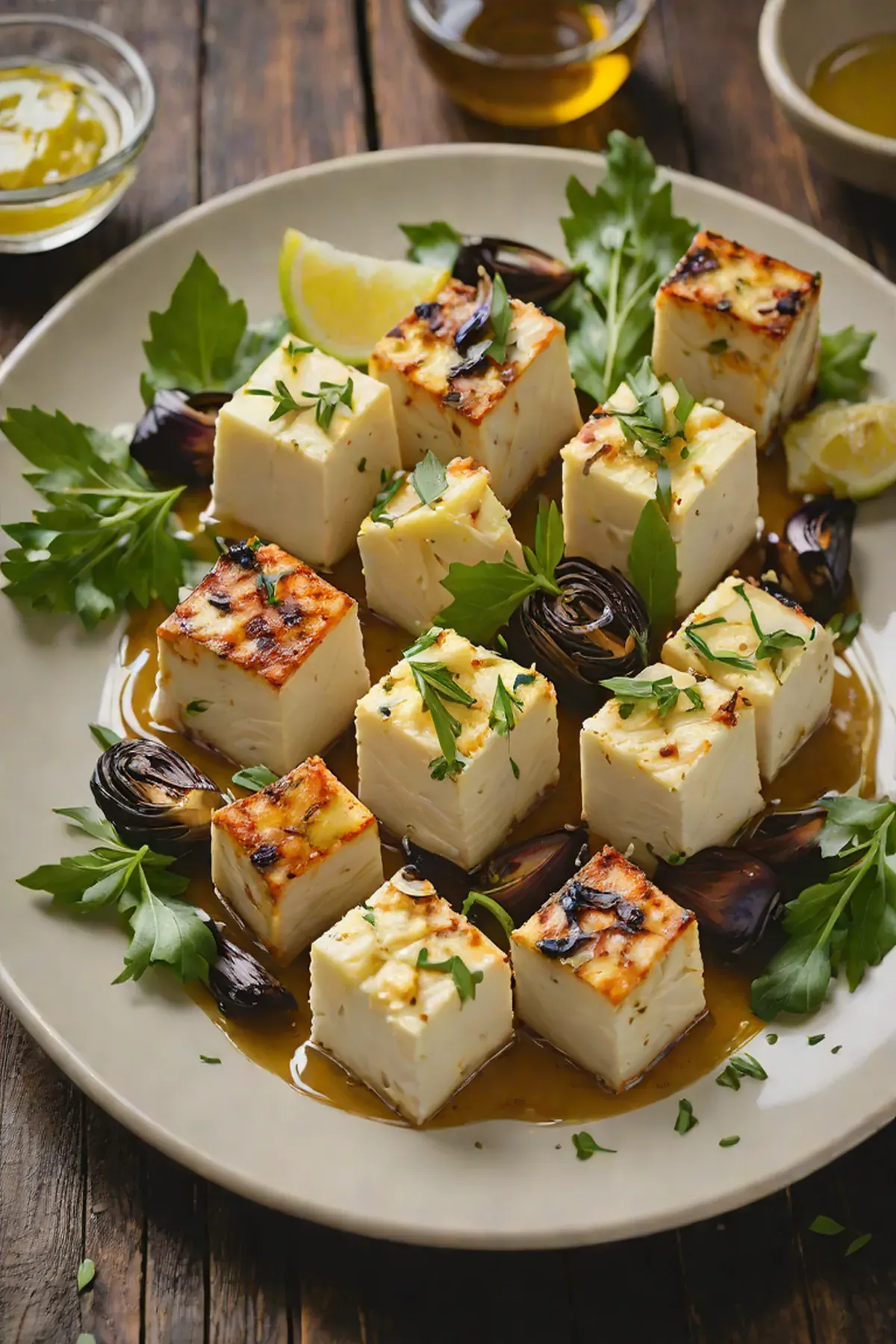 Roasted Paneer with Artichoke