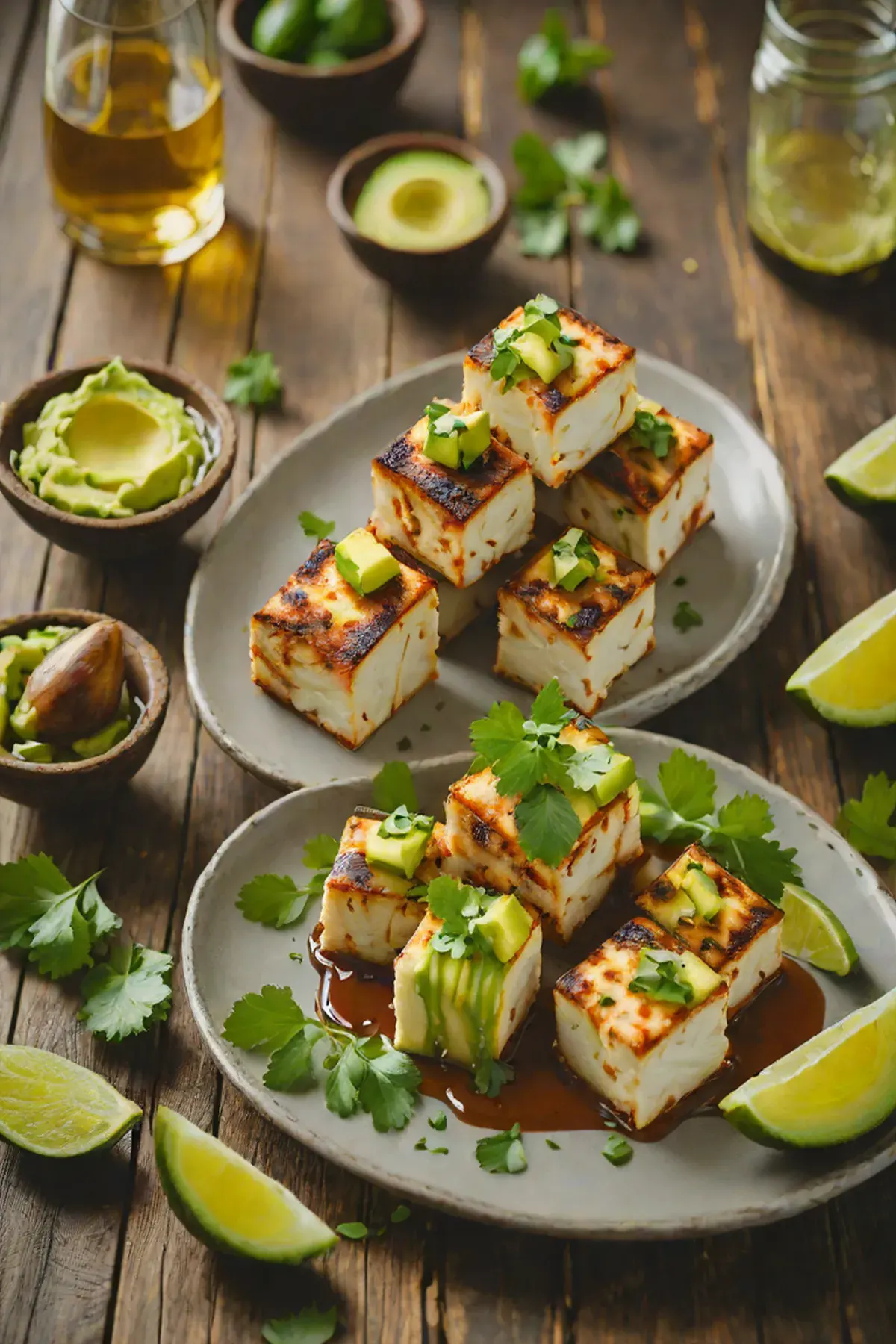 Roasted Paneer with Avocado