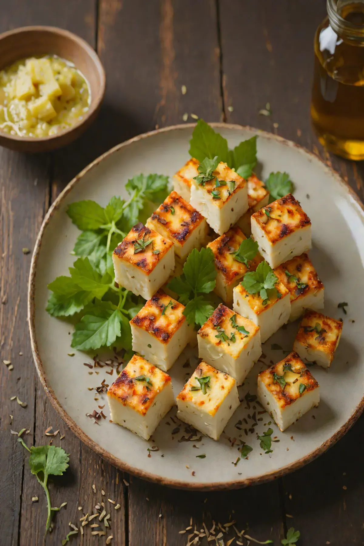 Roasted Paneer with Cassava
