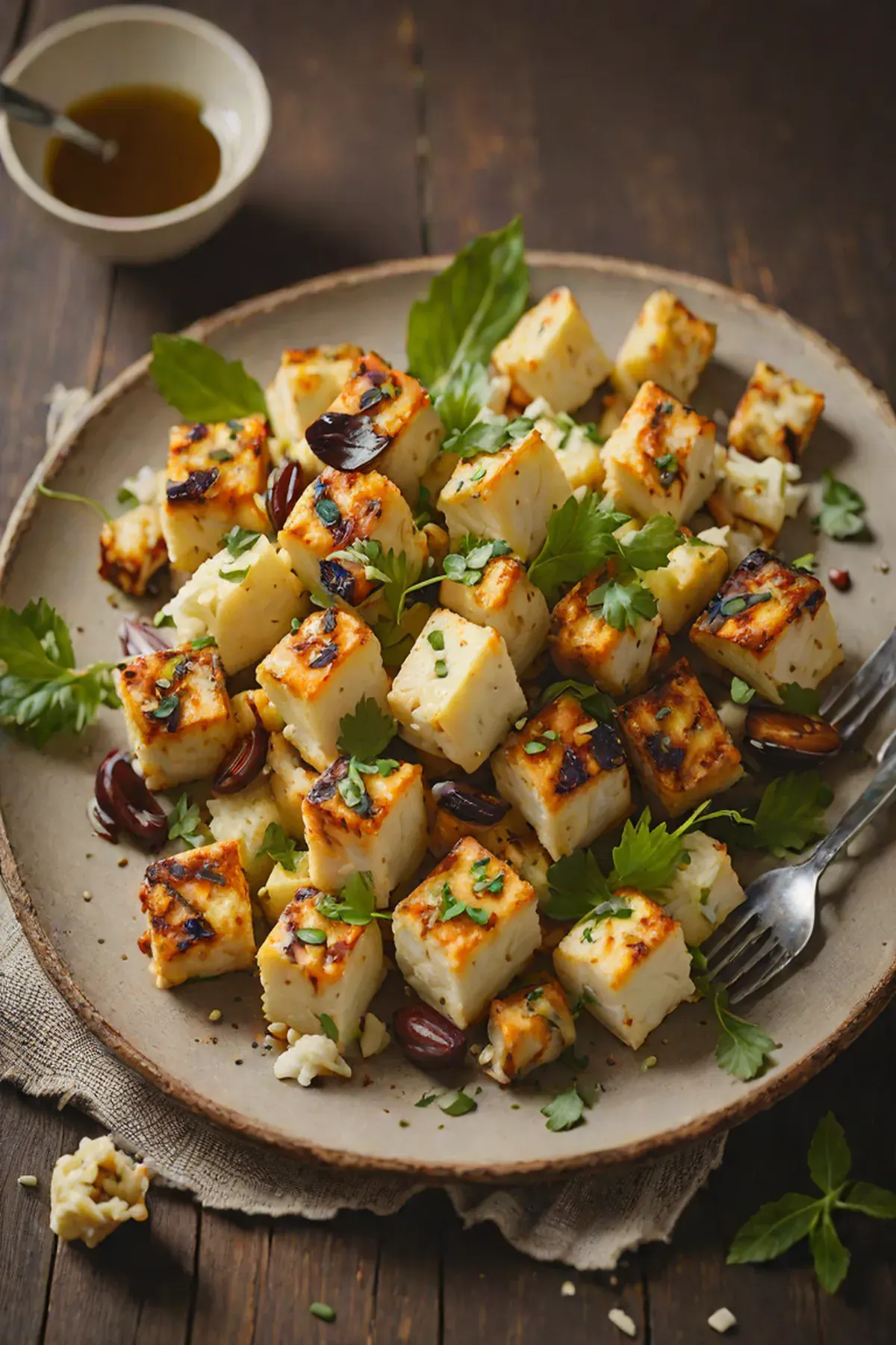 Roasted Paneer with Cauliflower