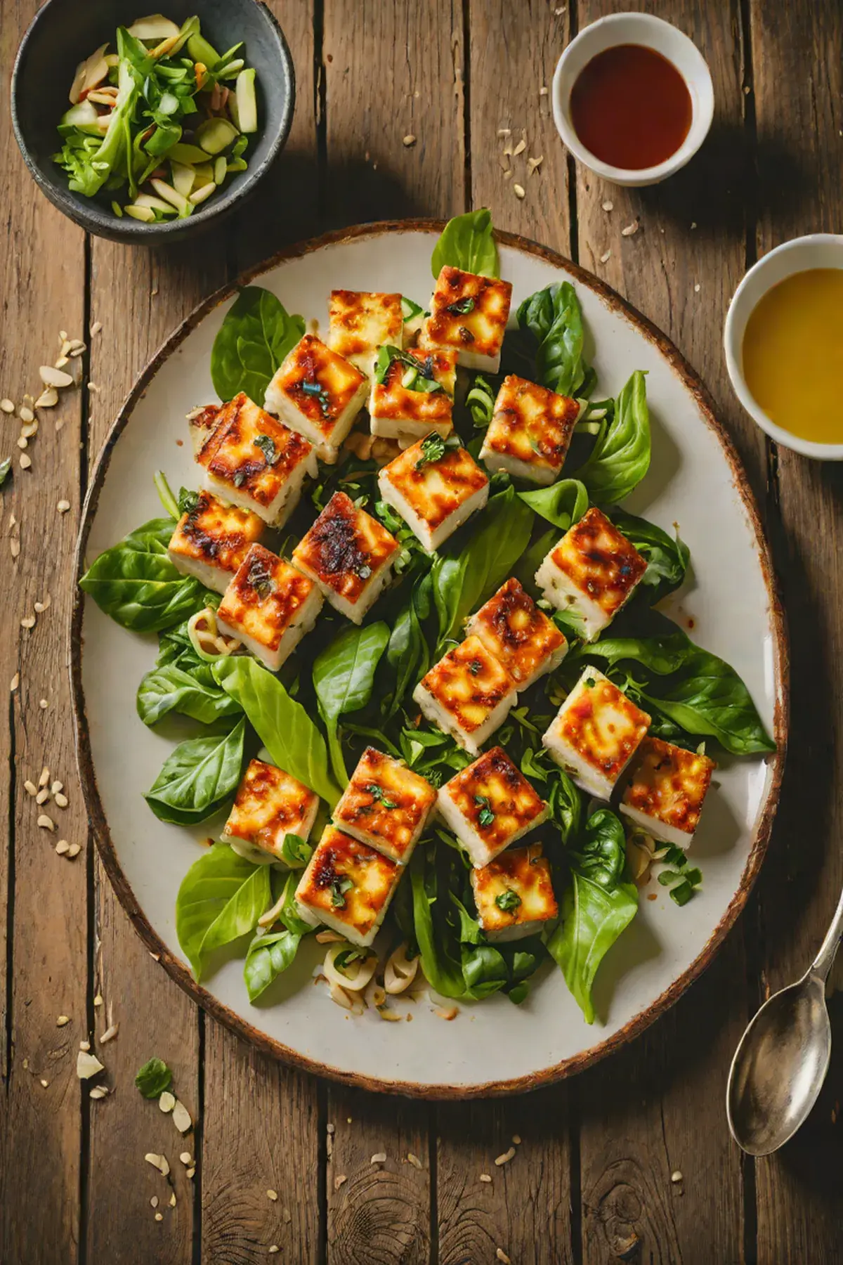 Roasted Paneer with Pak Choi