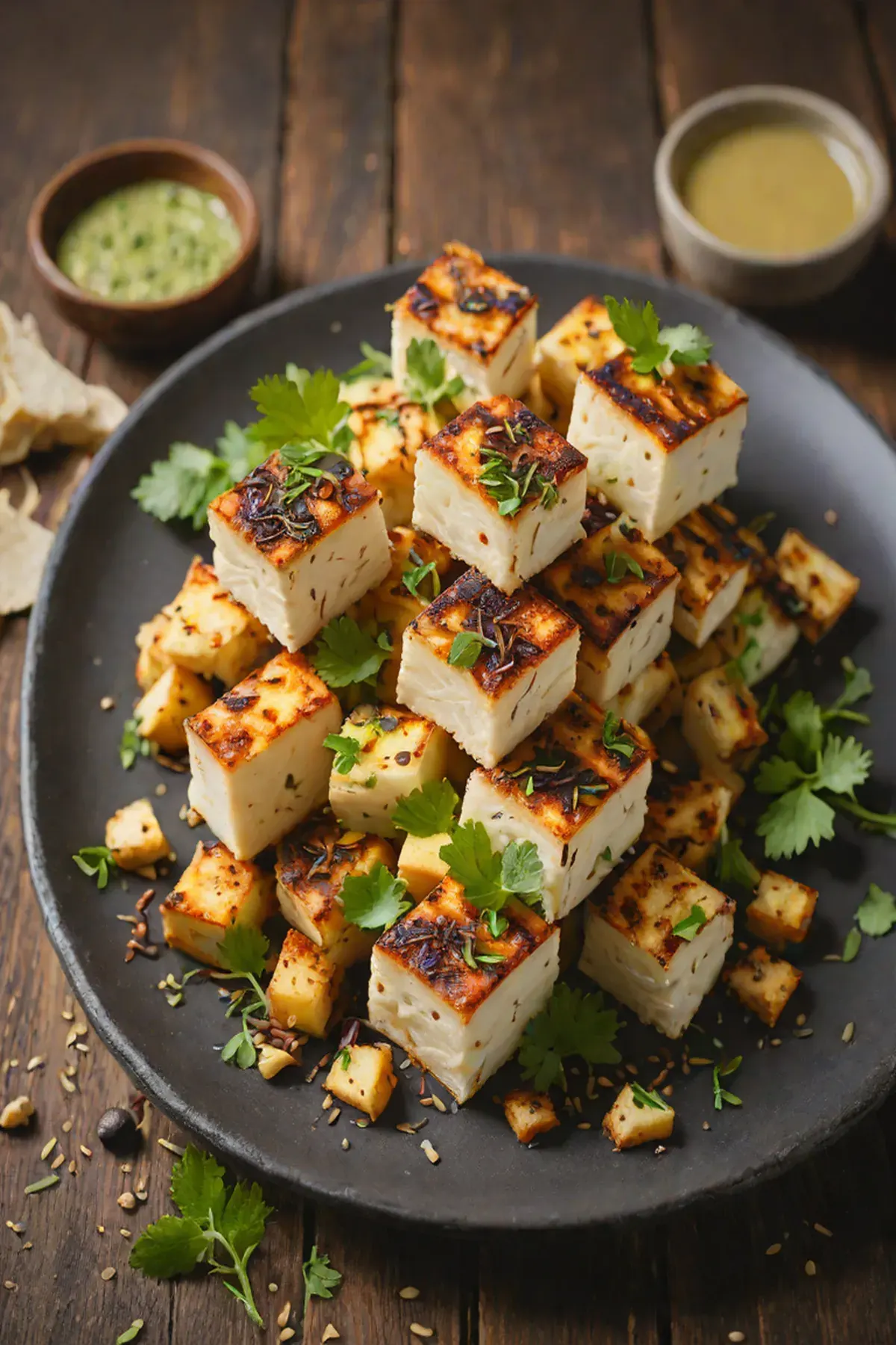 Roasted Paneer with Parsnip