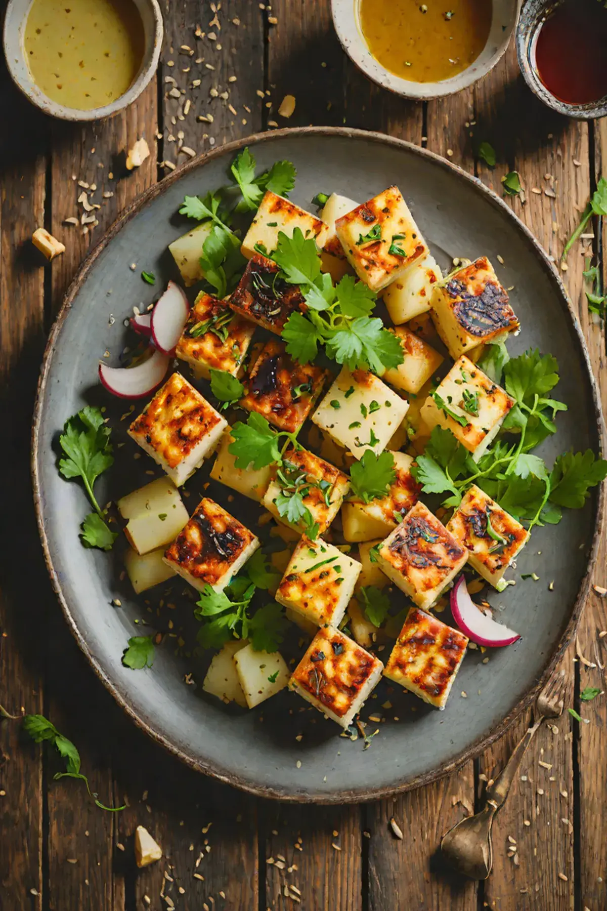 Roasted Paneer with Turnip