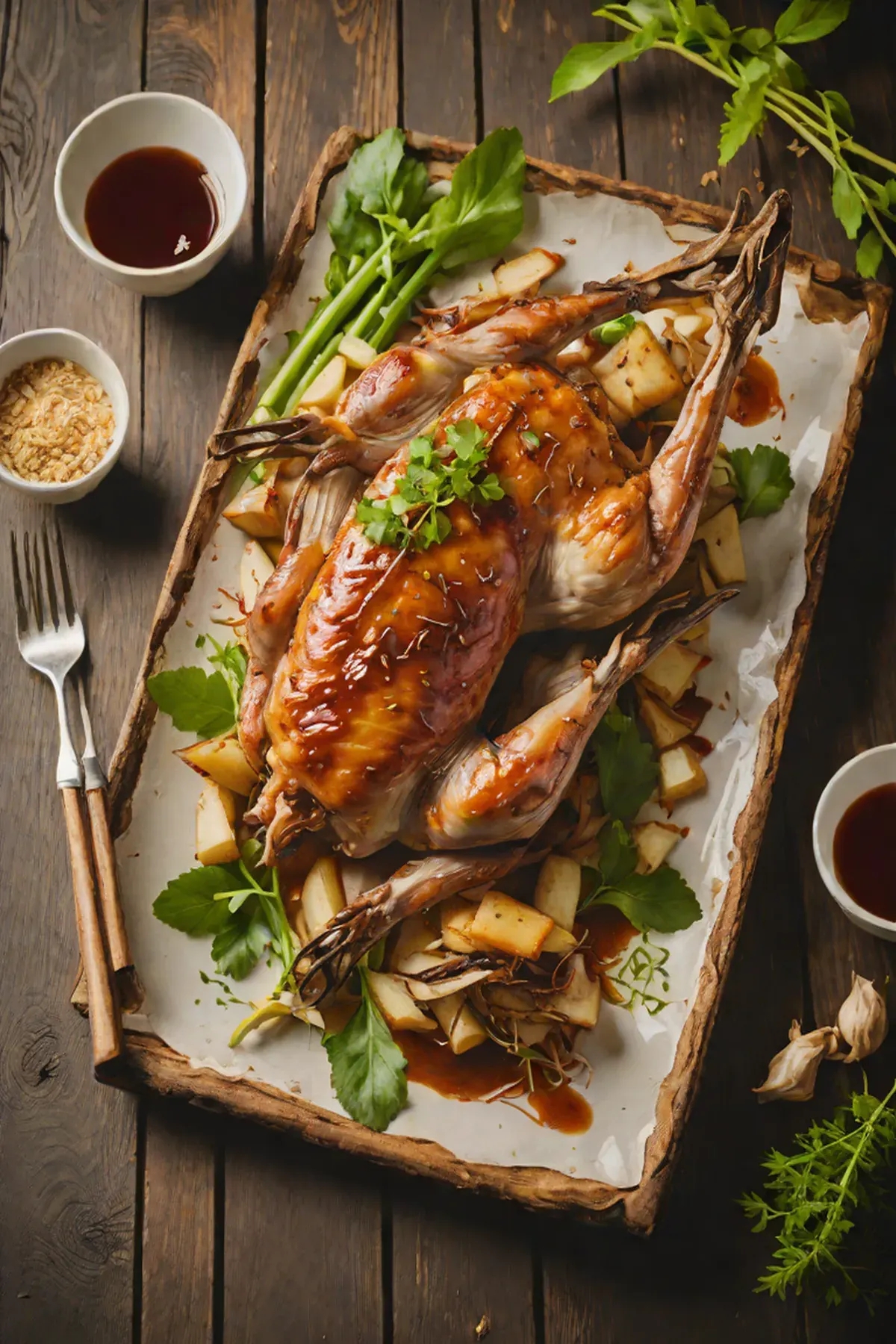 Roasted Rabbit with Bamboo Shoot