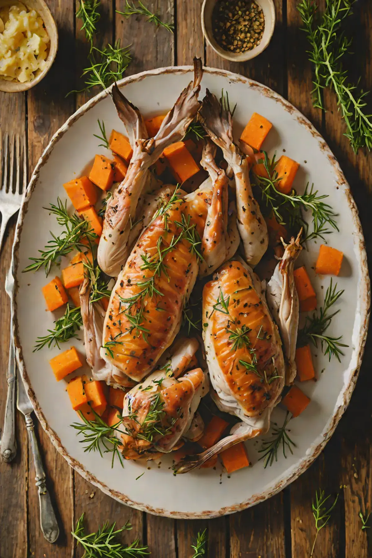 Roasted Rabbit with Carrot