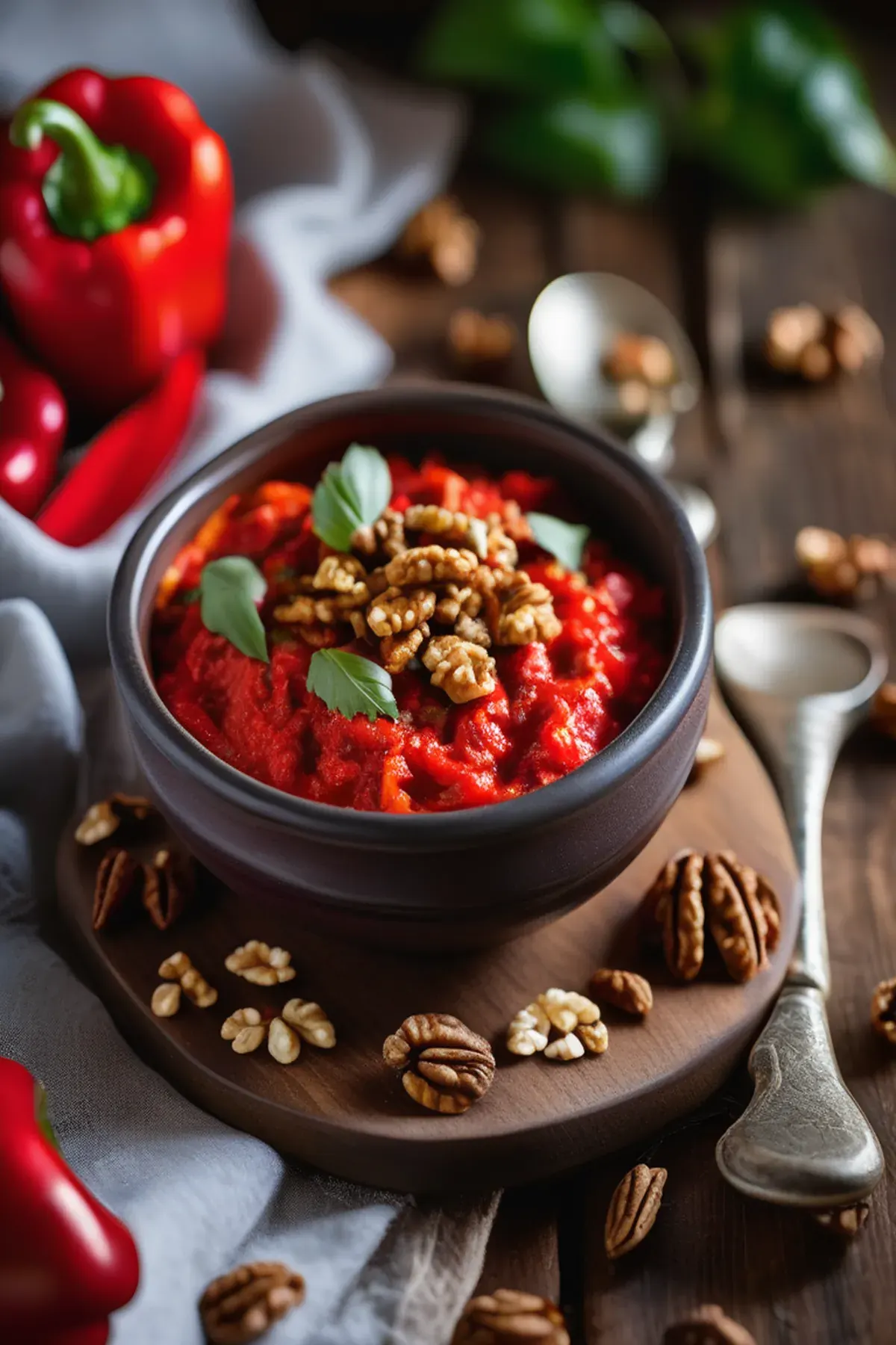 Roasted Red Pepper and Walnut Dip