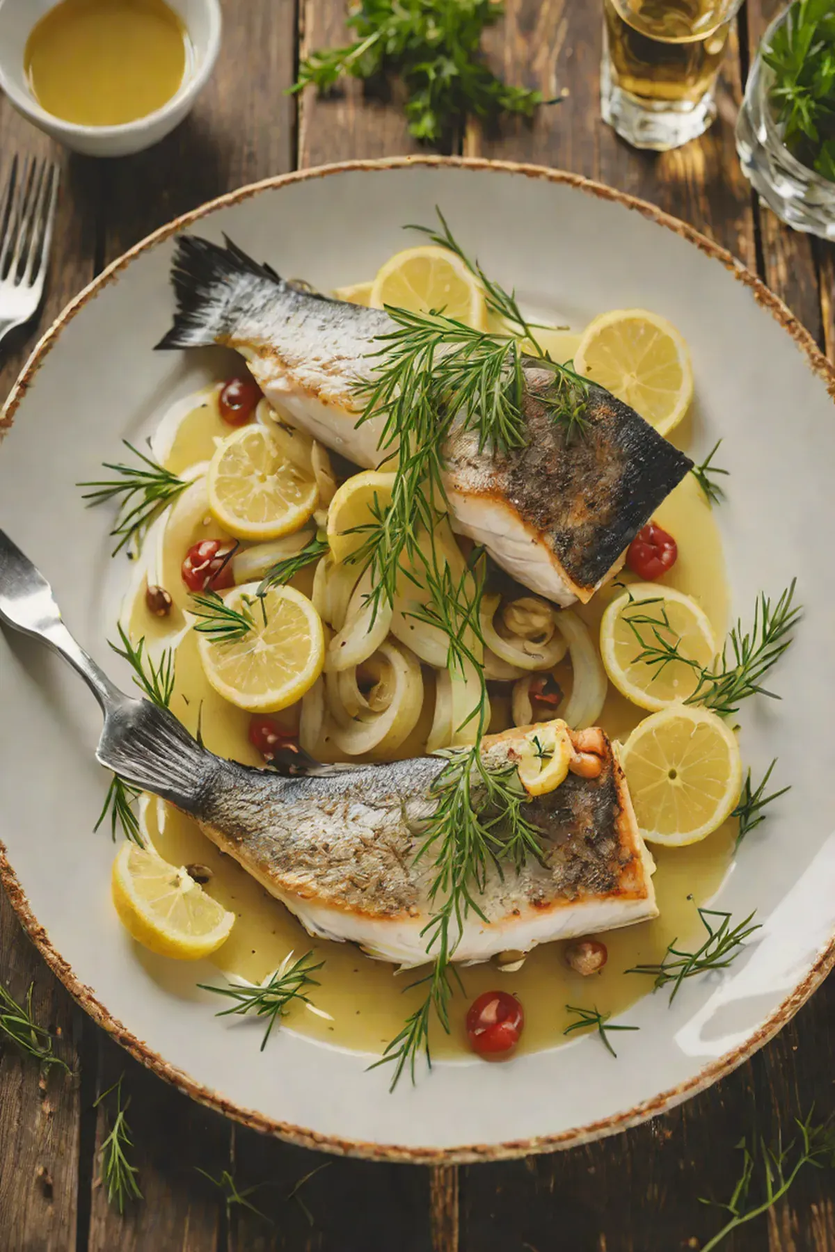 Roasted Sea Bass with Fennel