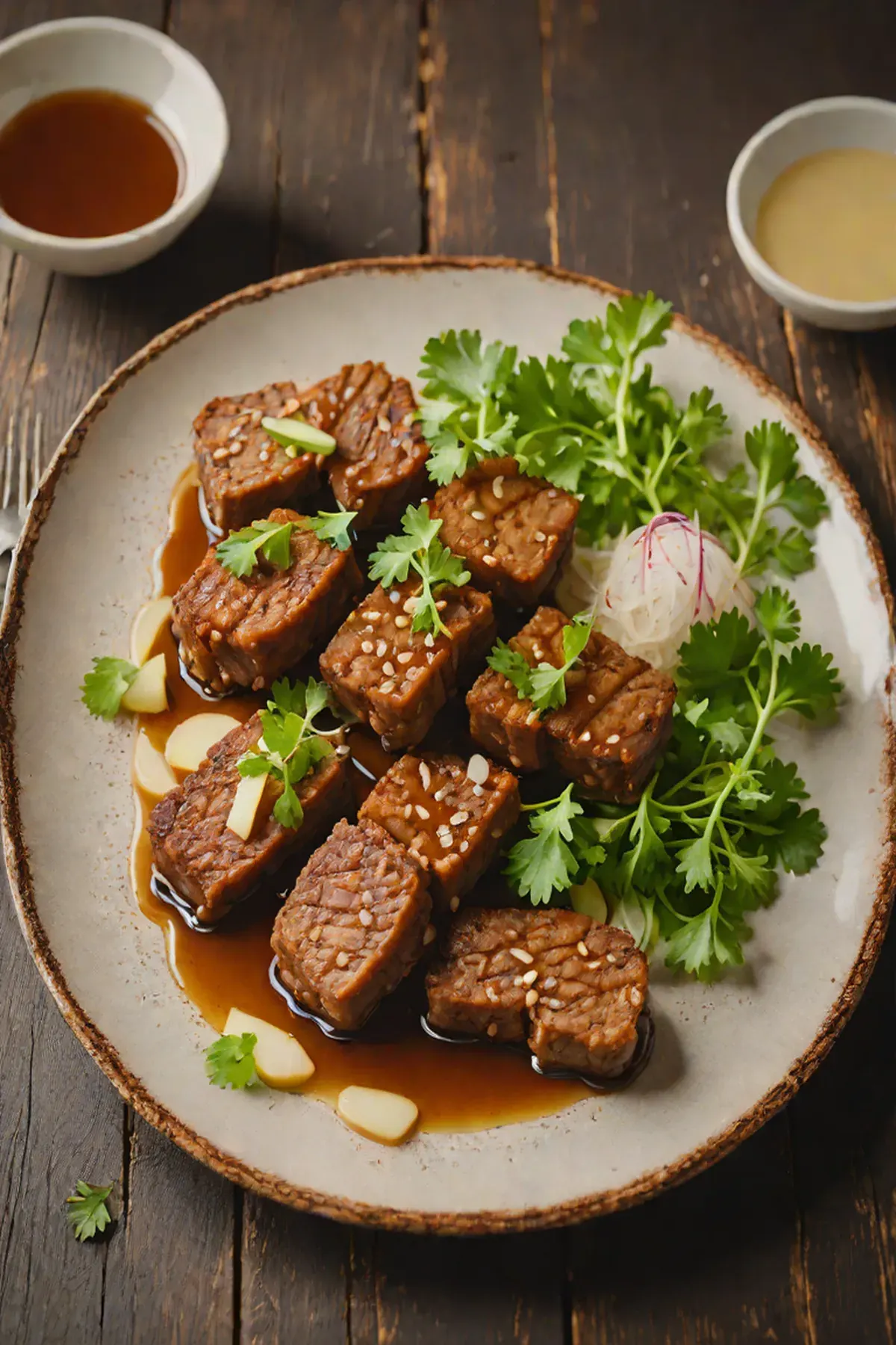 Roasted Seitan with Daikon