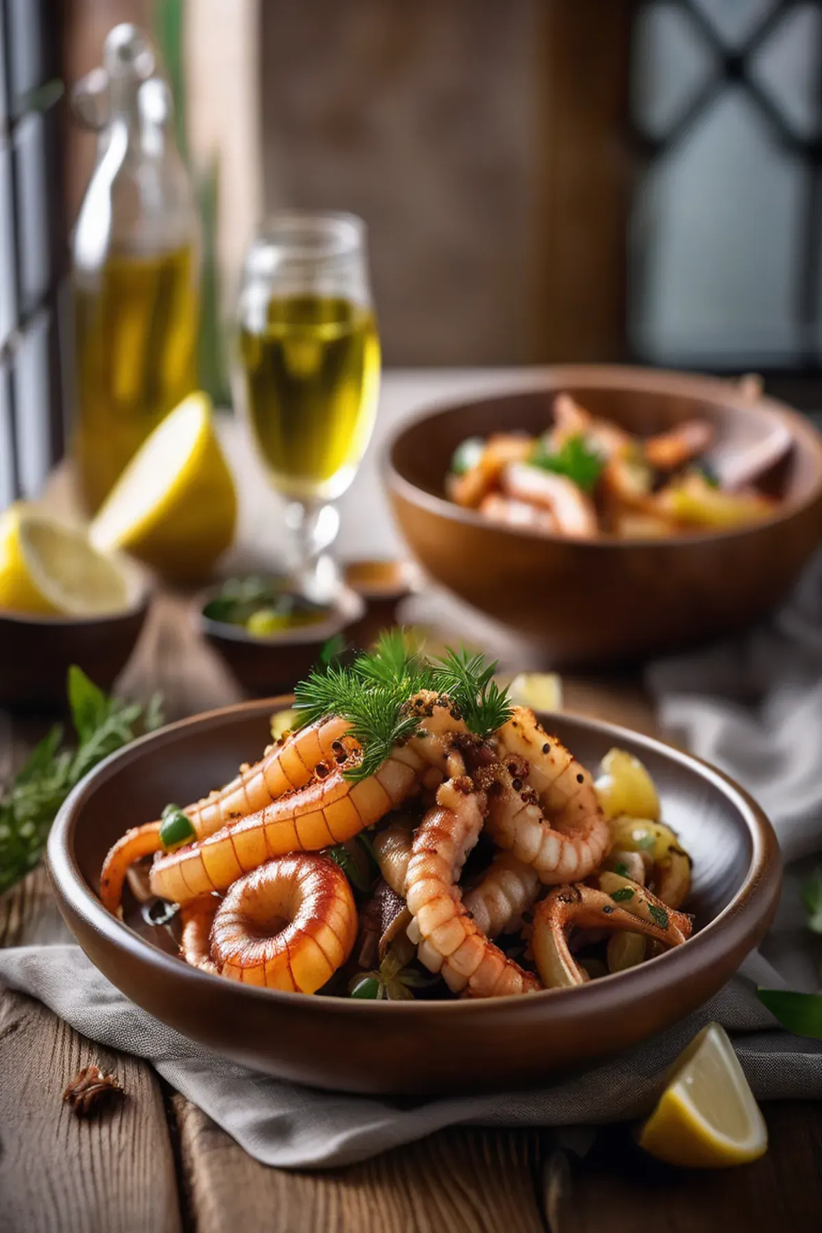 Roasted Squid with Potato