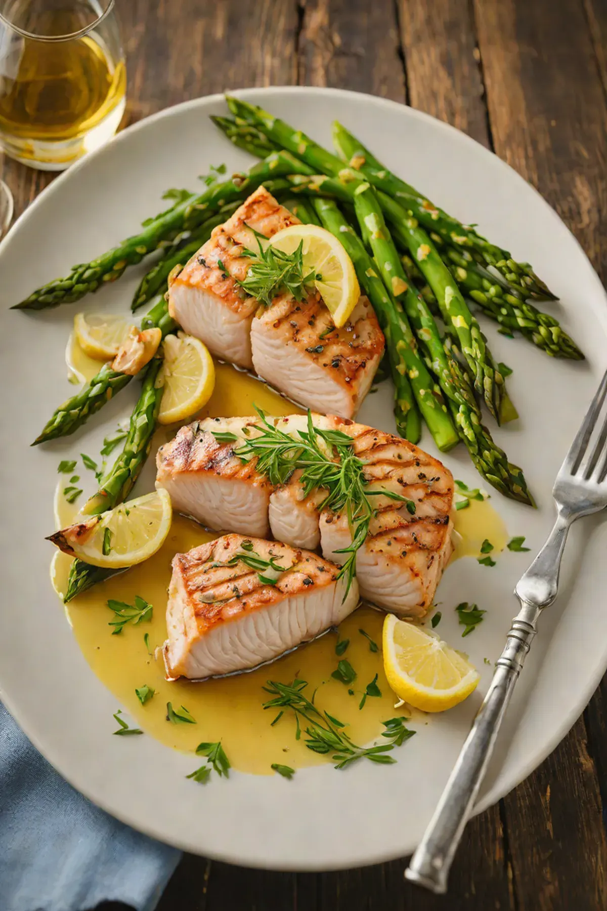 Roasted Swordfish with Asparagus