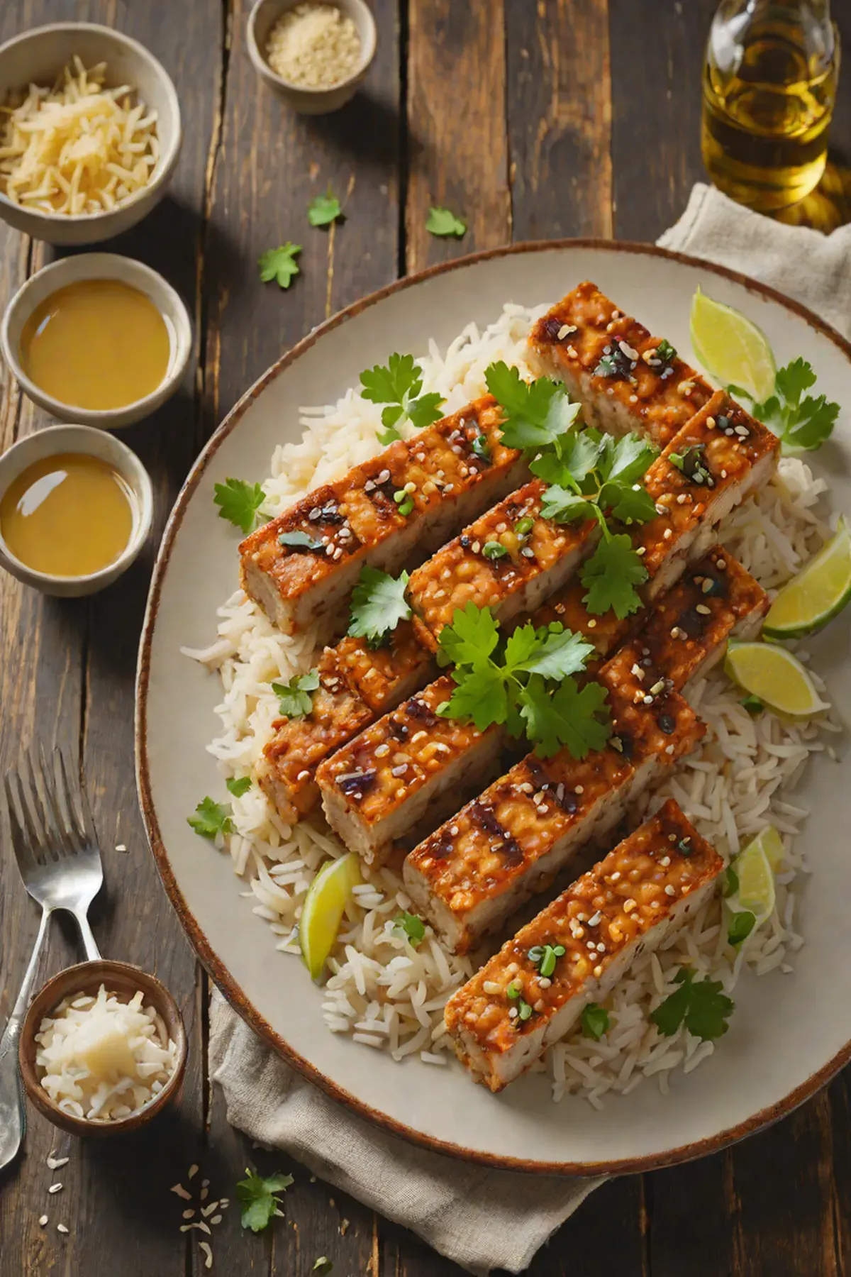 Roasted Tempeh with Daikon