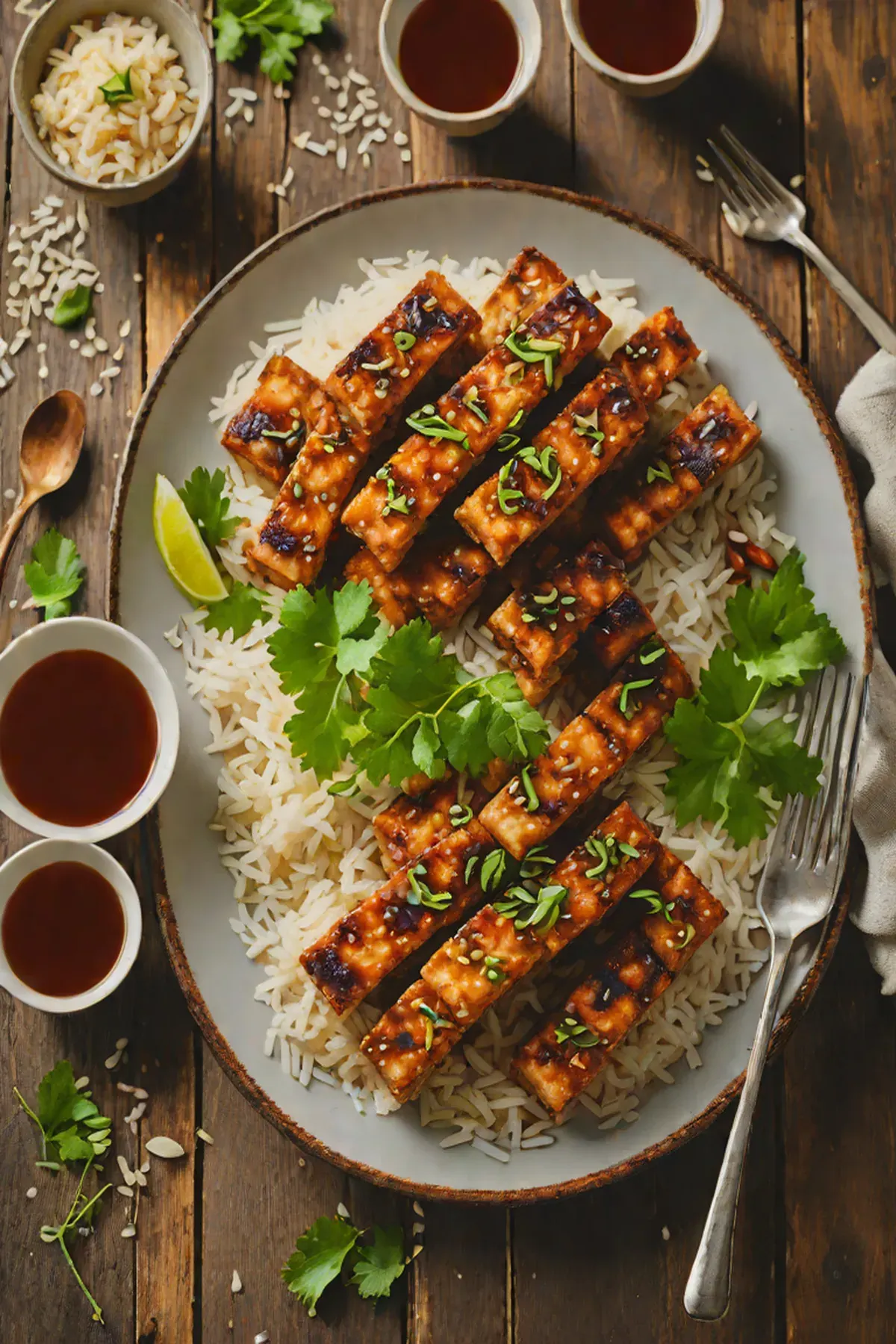Roasted Tempeh with Ginger