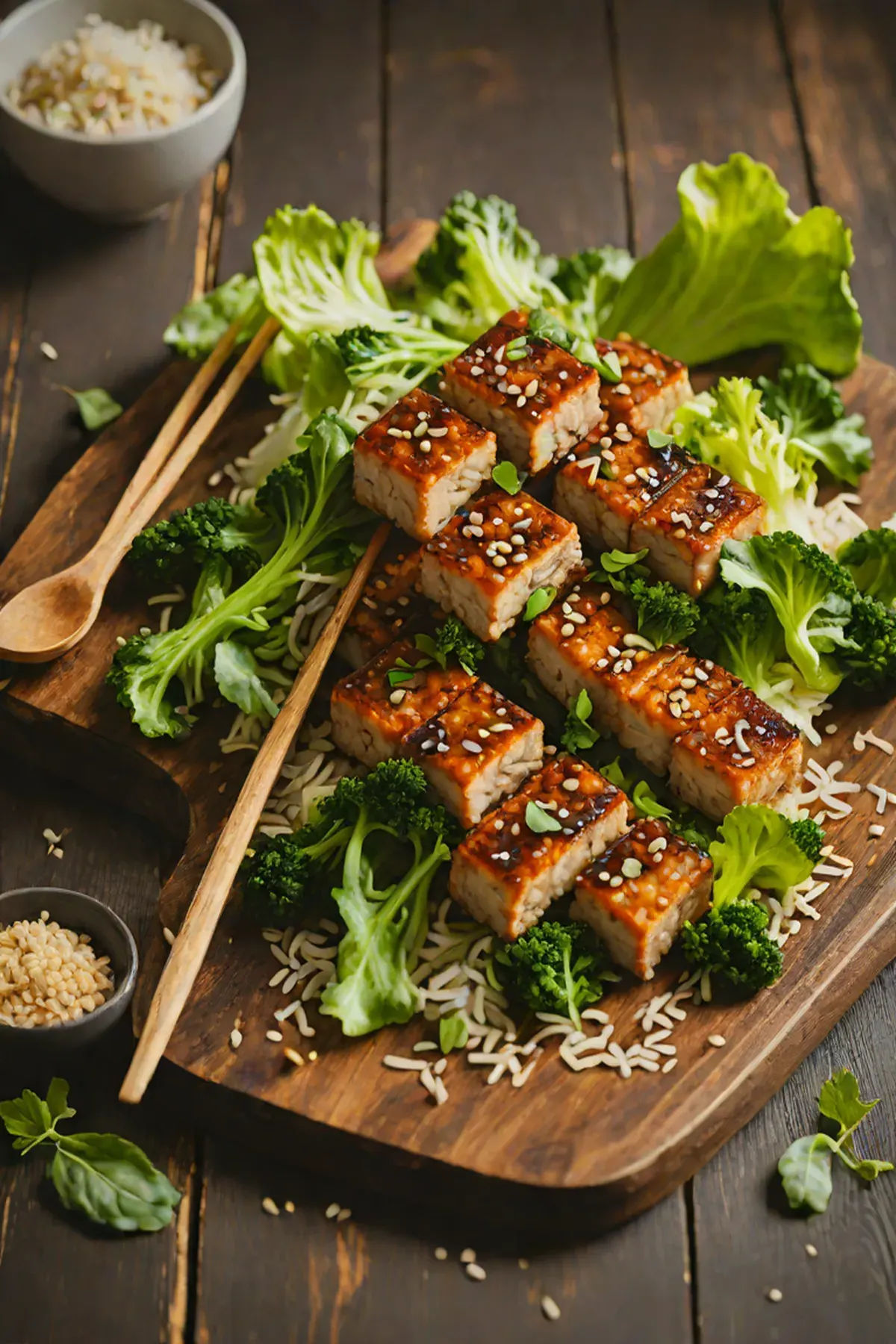 Roasted Tempeh with Pak Choi
