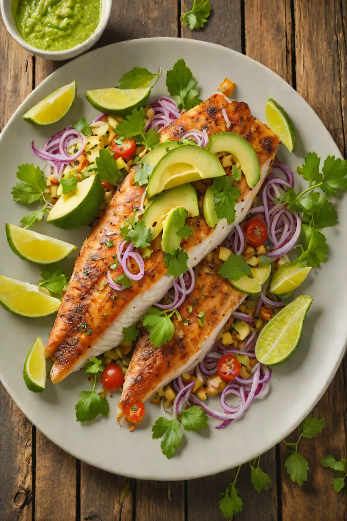 Roasted Tilapia with Avocado