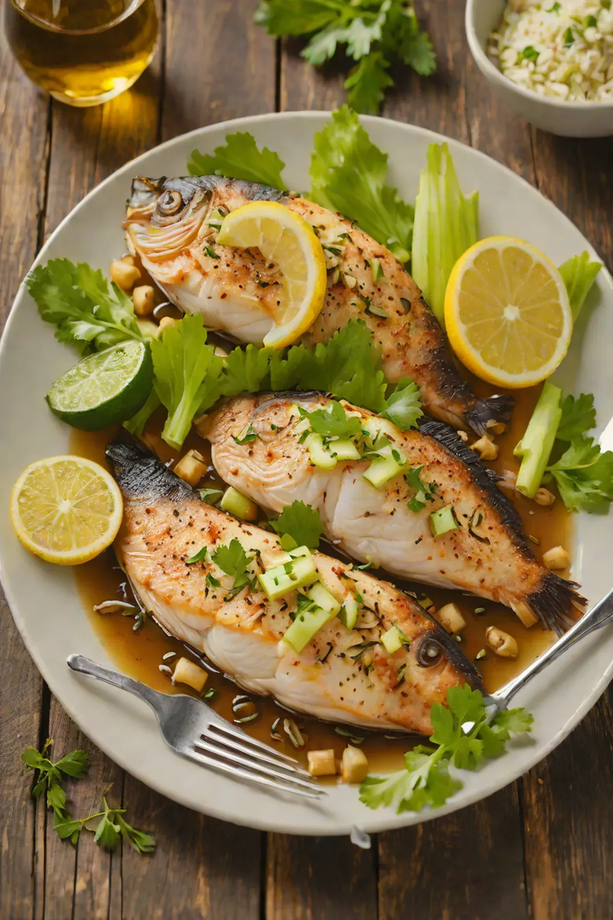 Roasted Tilapia with Celery