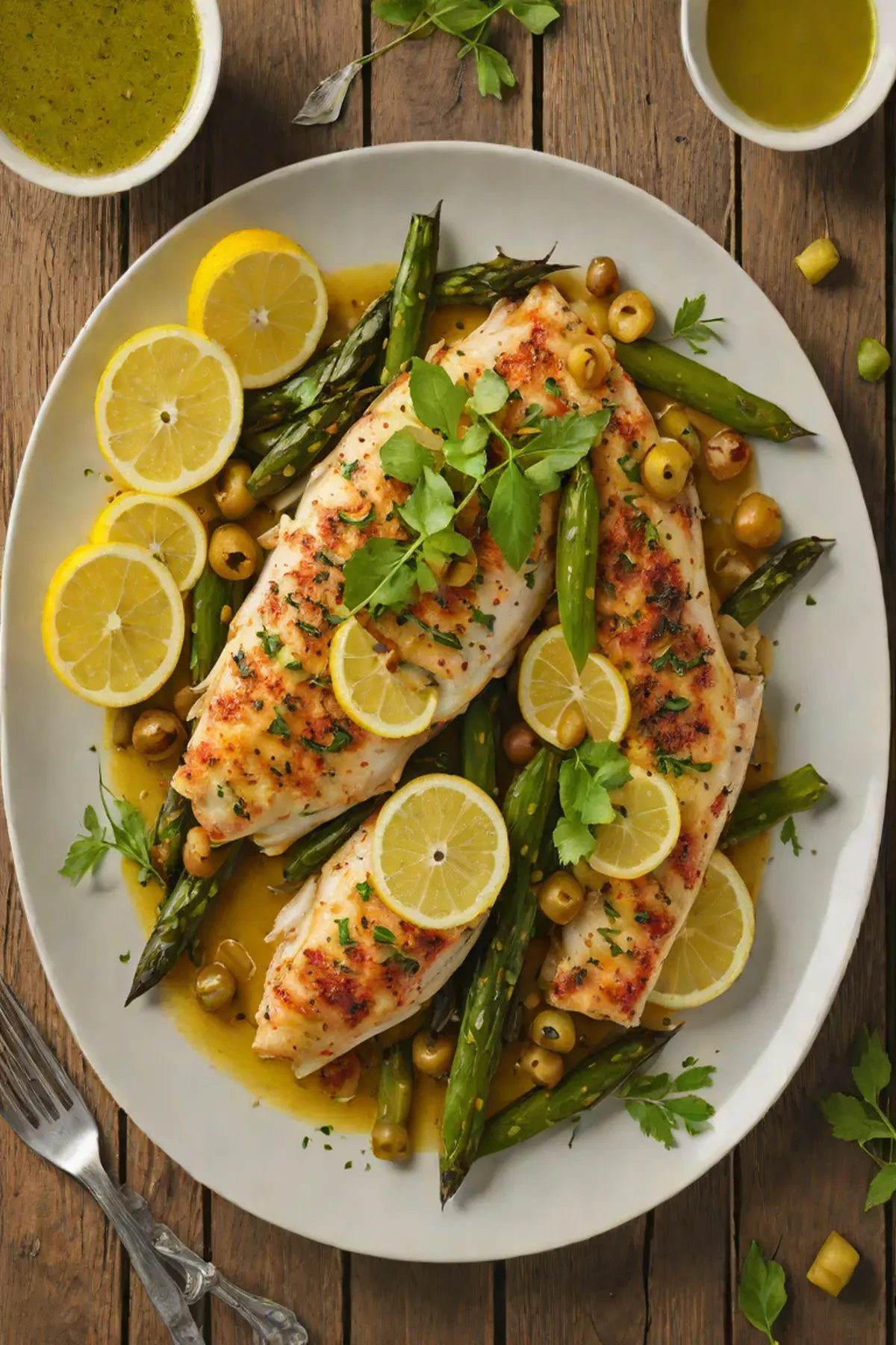 Roasted Tilapia with Okra