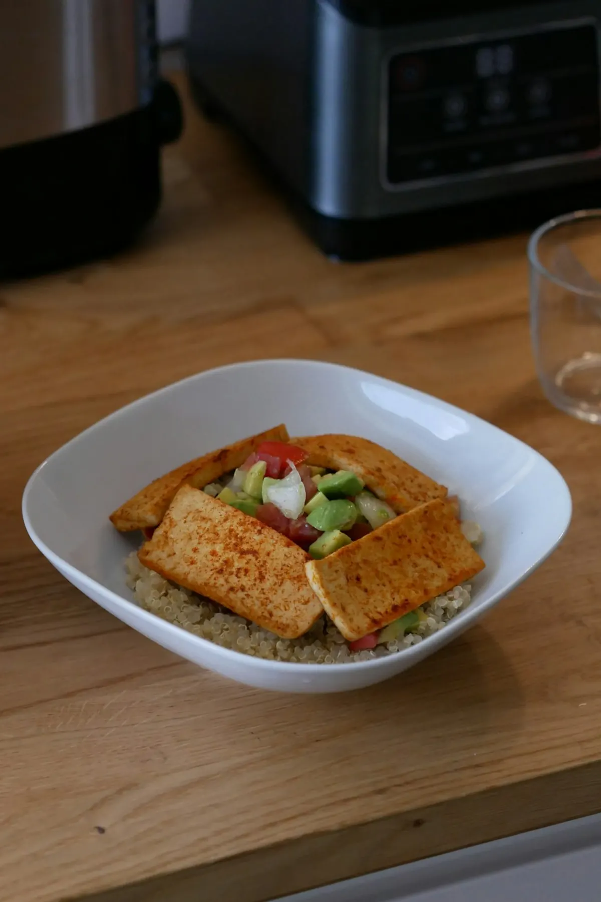 Roasted Tofu with Avocado