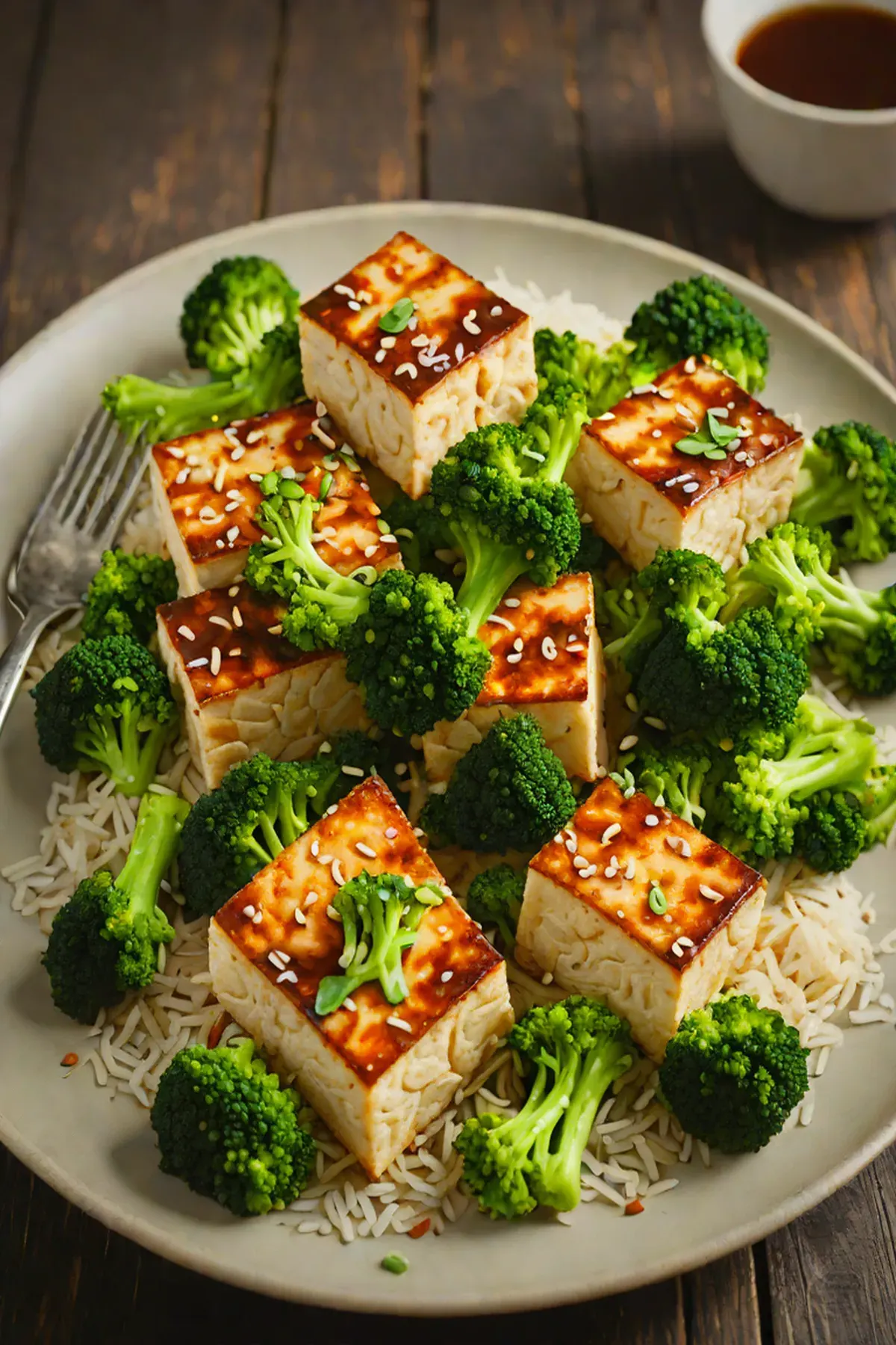 Roasted Tofu with Broccoli
