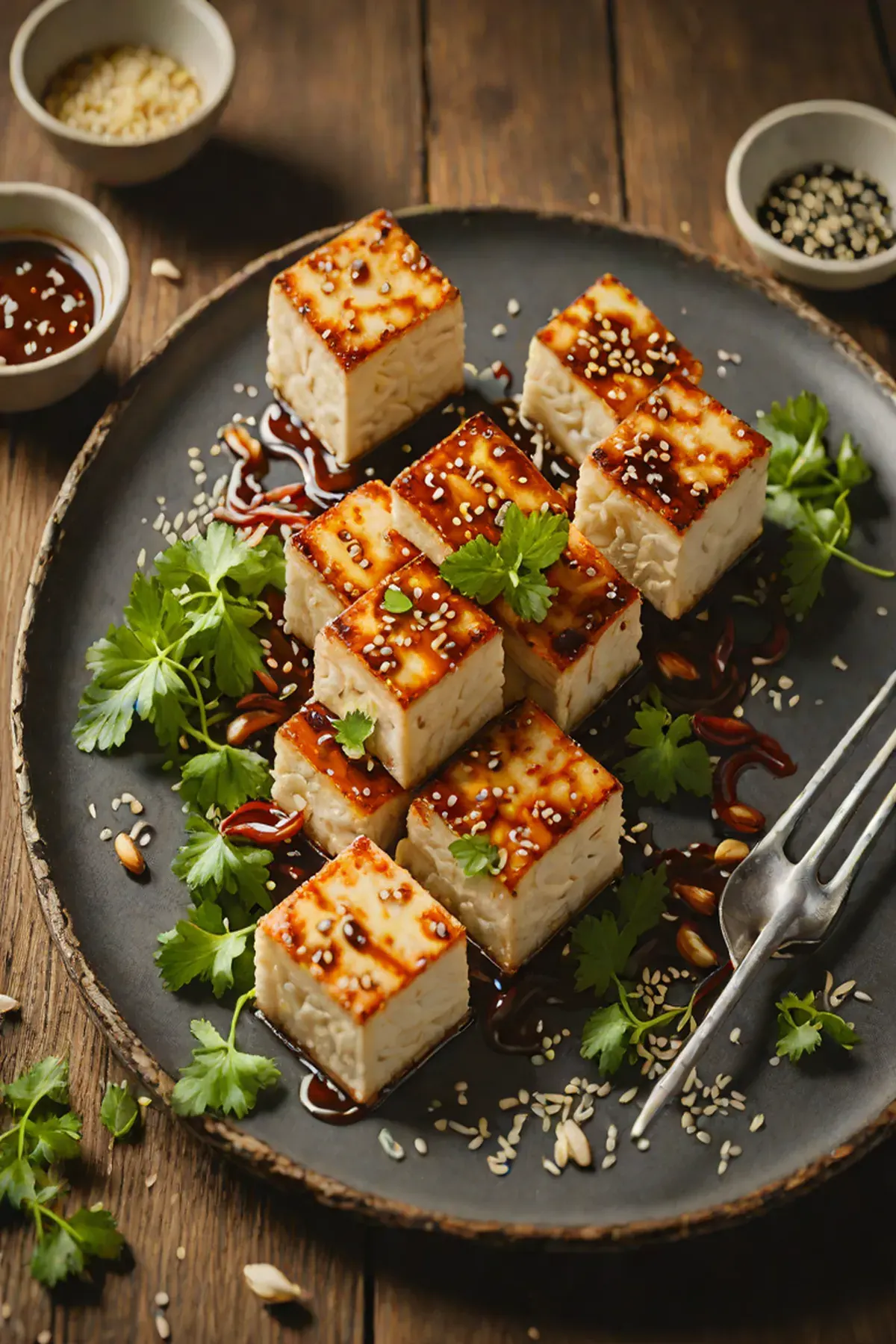 Roasted Tofu with Ginger