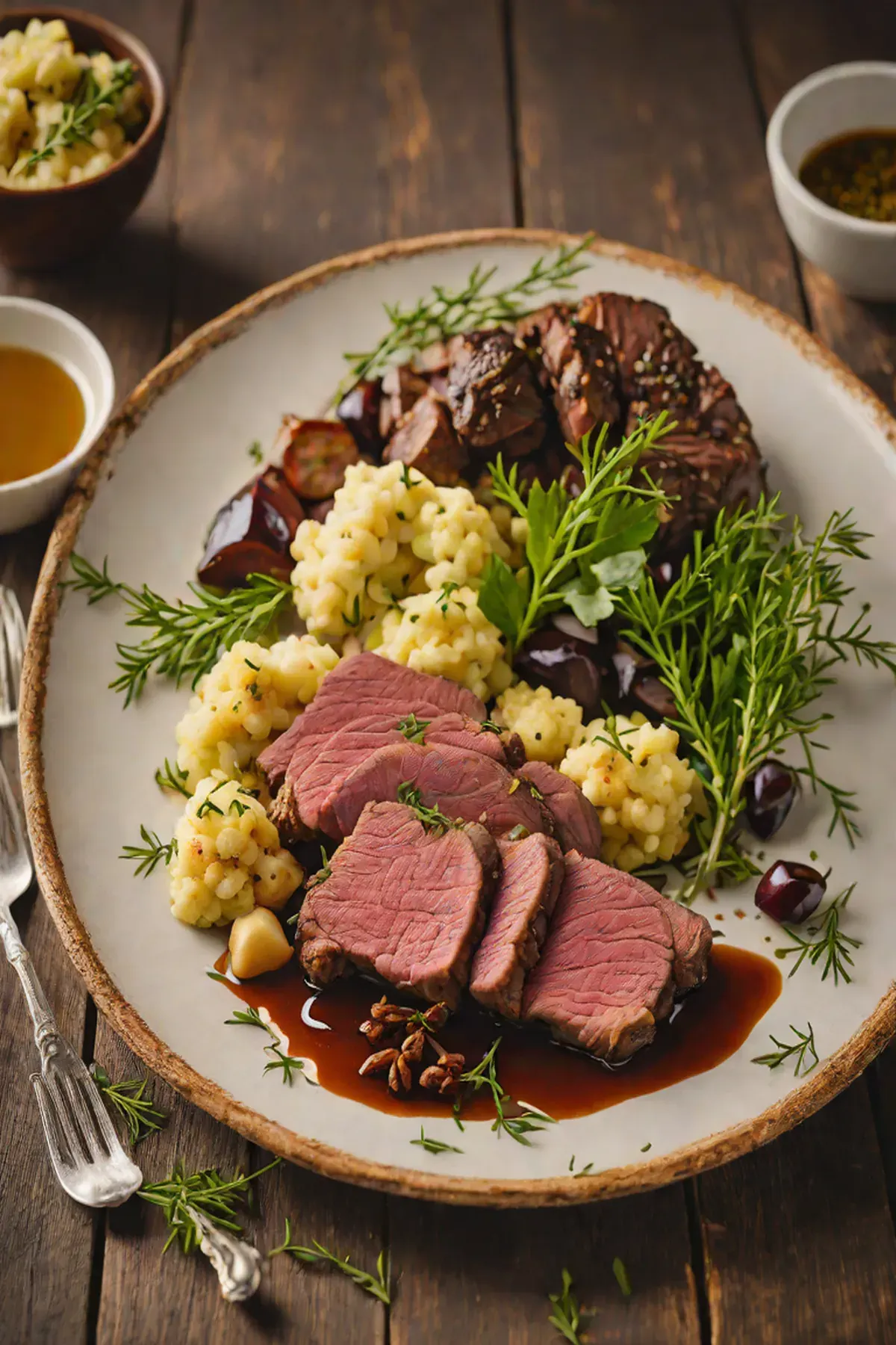 Roasted Venison with Cauliflower