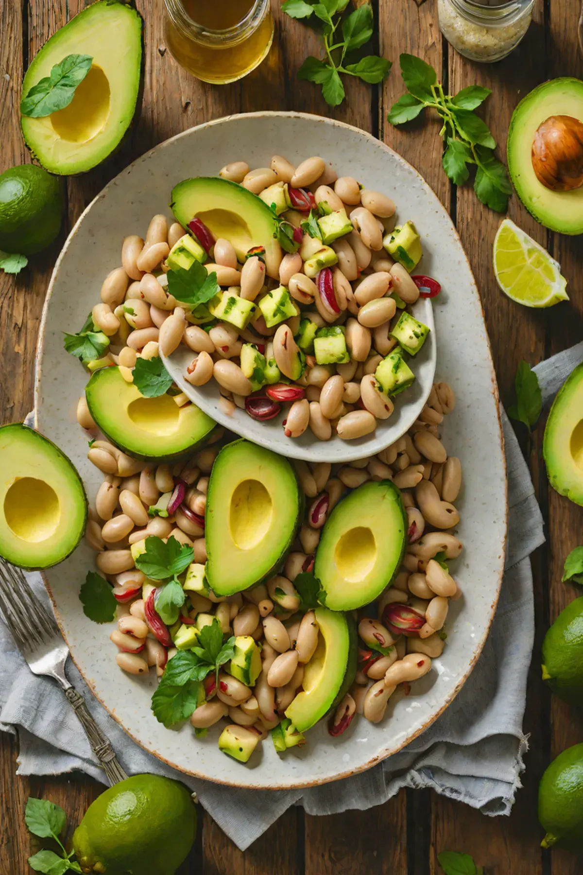 Roasted White Beans with Avocado