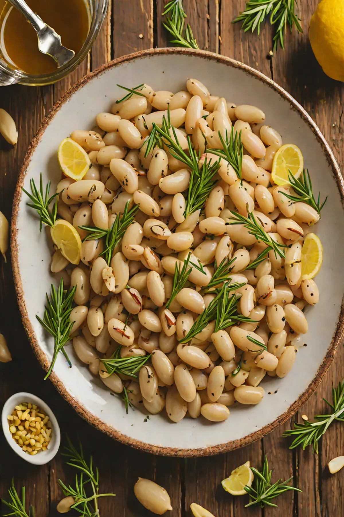 Roasted White Beans with Garlic