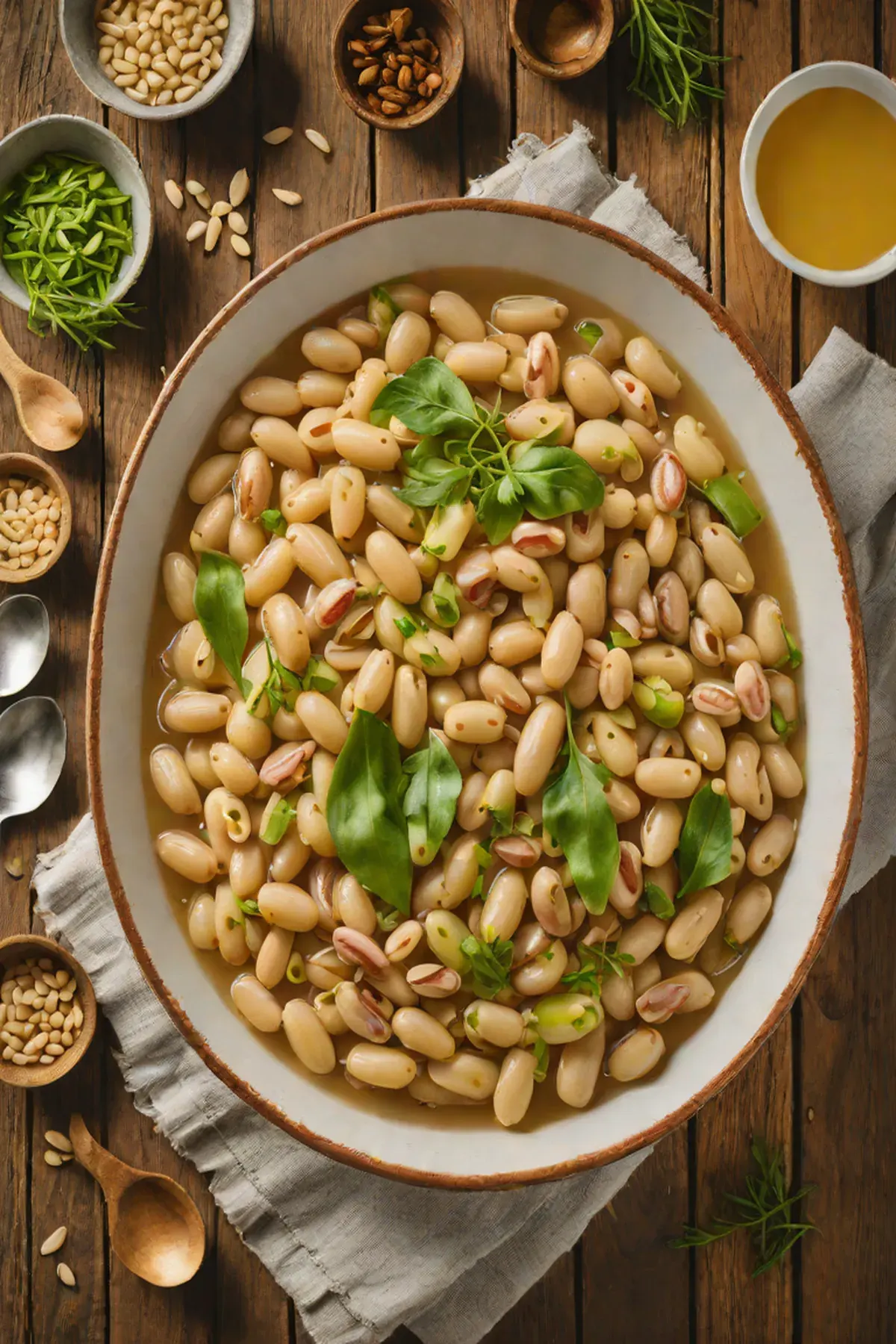 Roasted White Beans with Leek