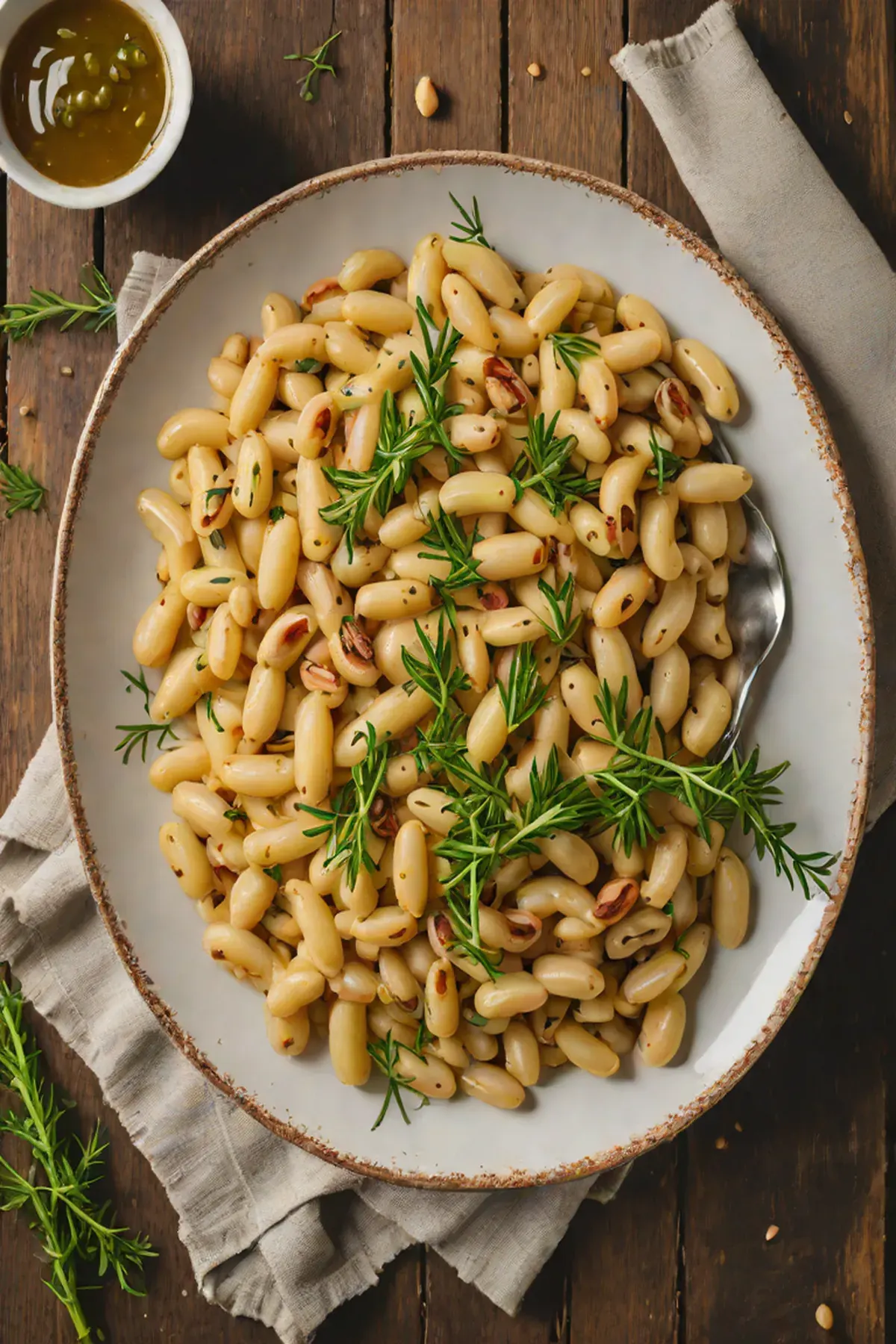 Roasted White Beans with Parsnip