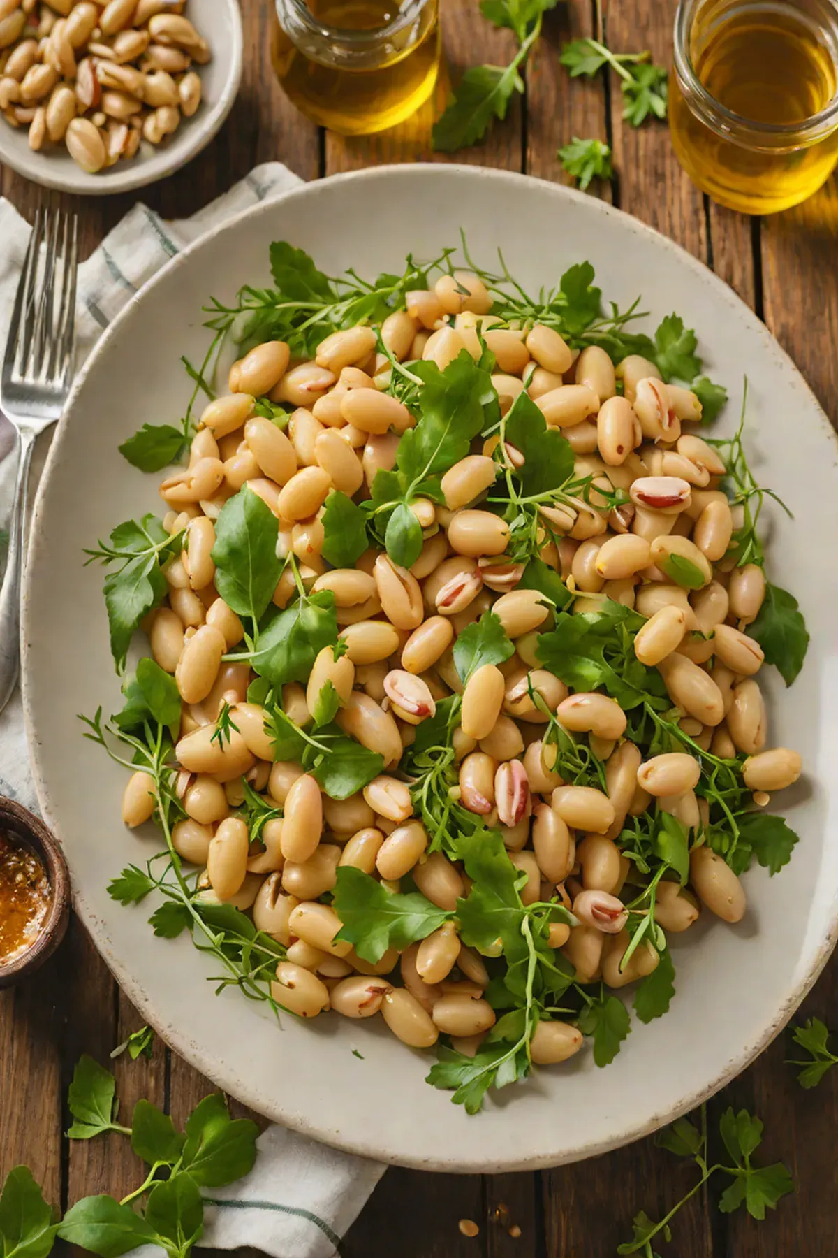 Roasted White Beans with Rocket