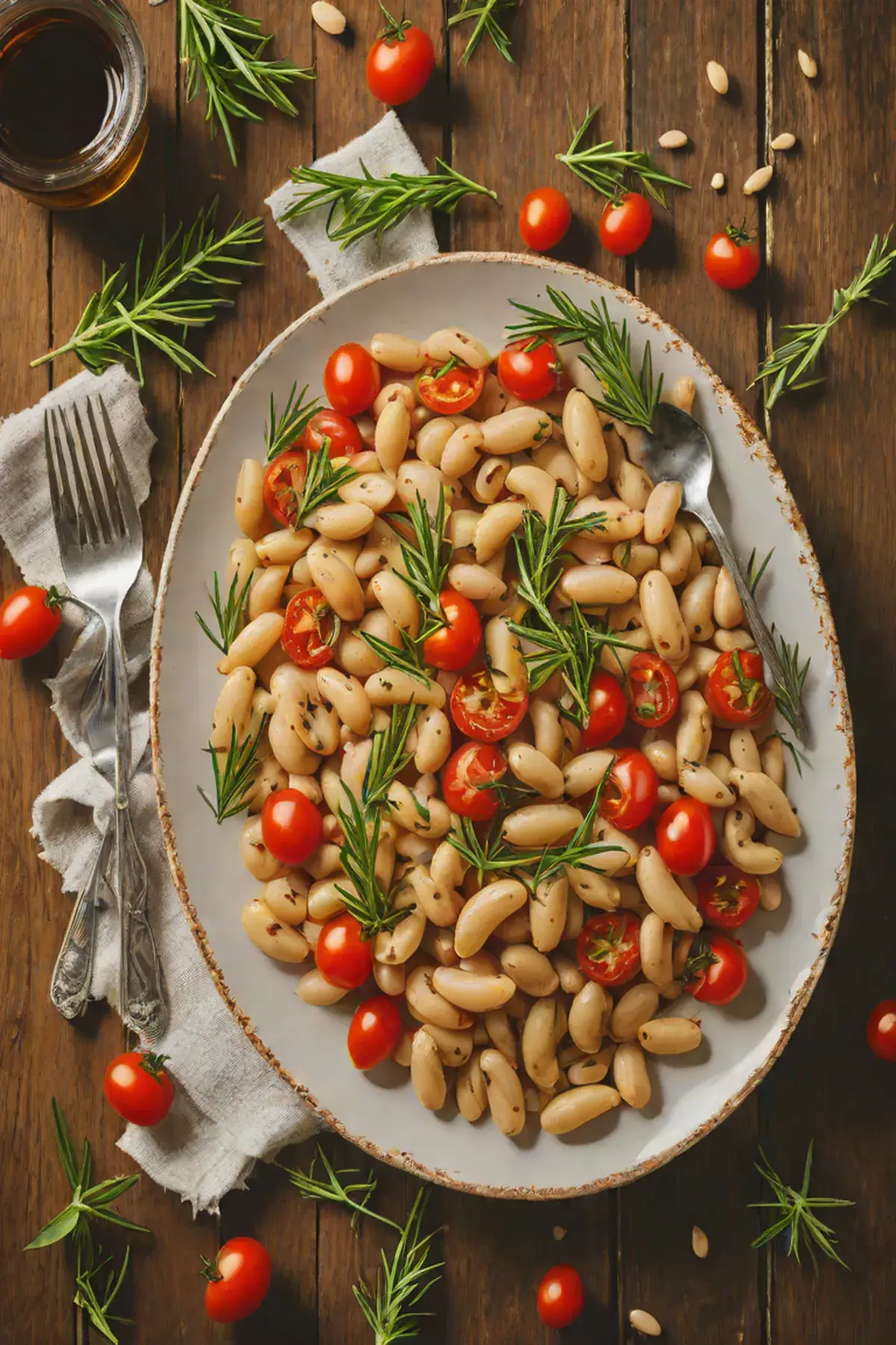 Roasted White Beans with Tomato