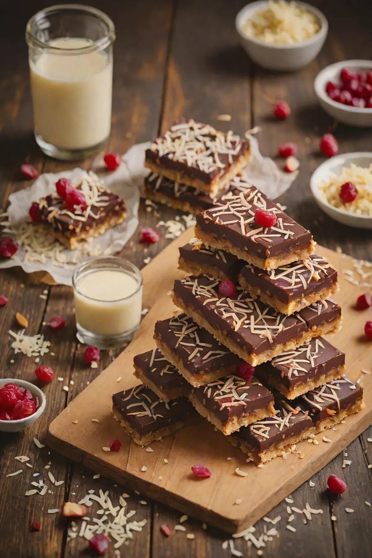 Ruby Chocolate Coconut Bars