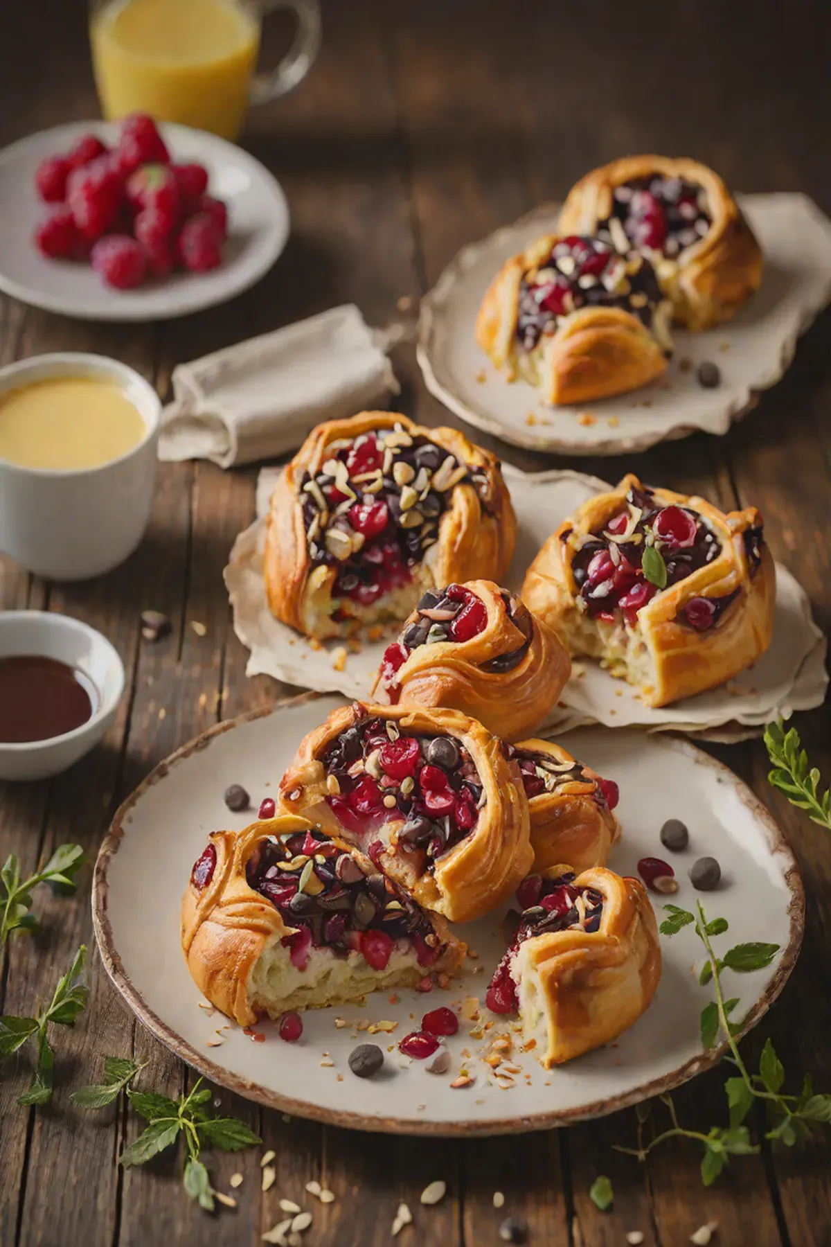 Ruby Chocolate Danish Pastry