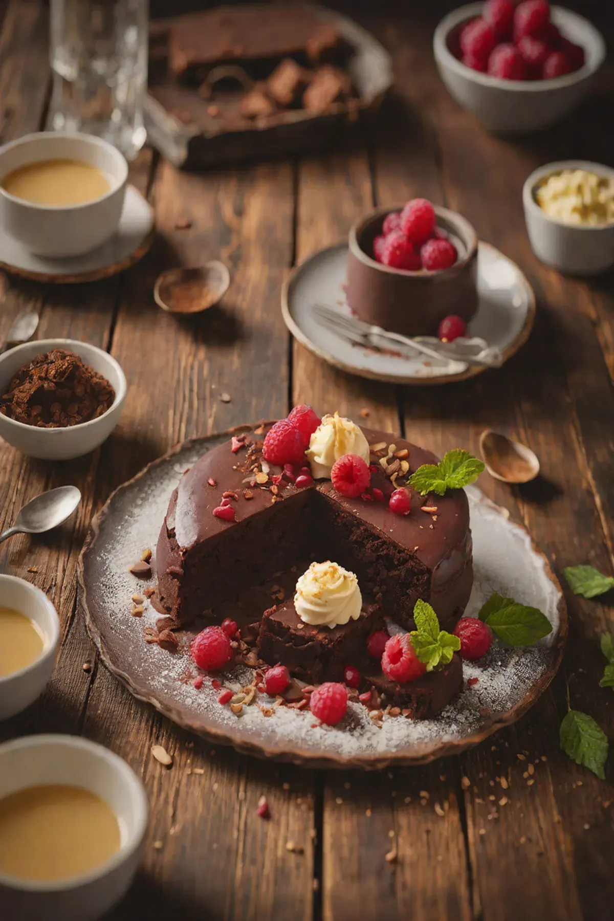 Ruby Chocolate Flourless Cake