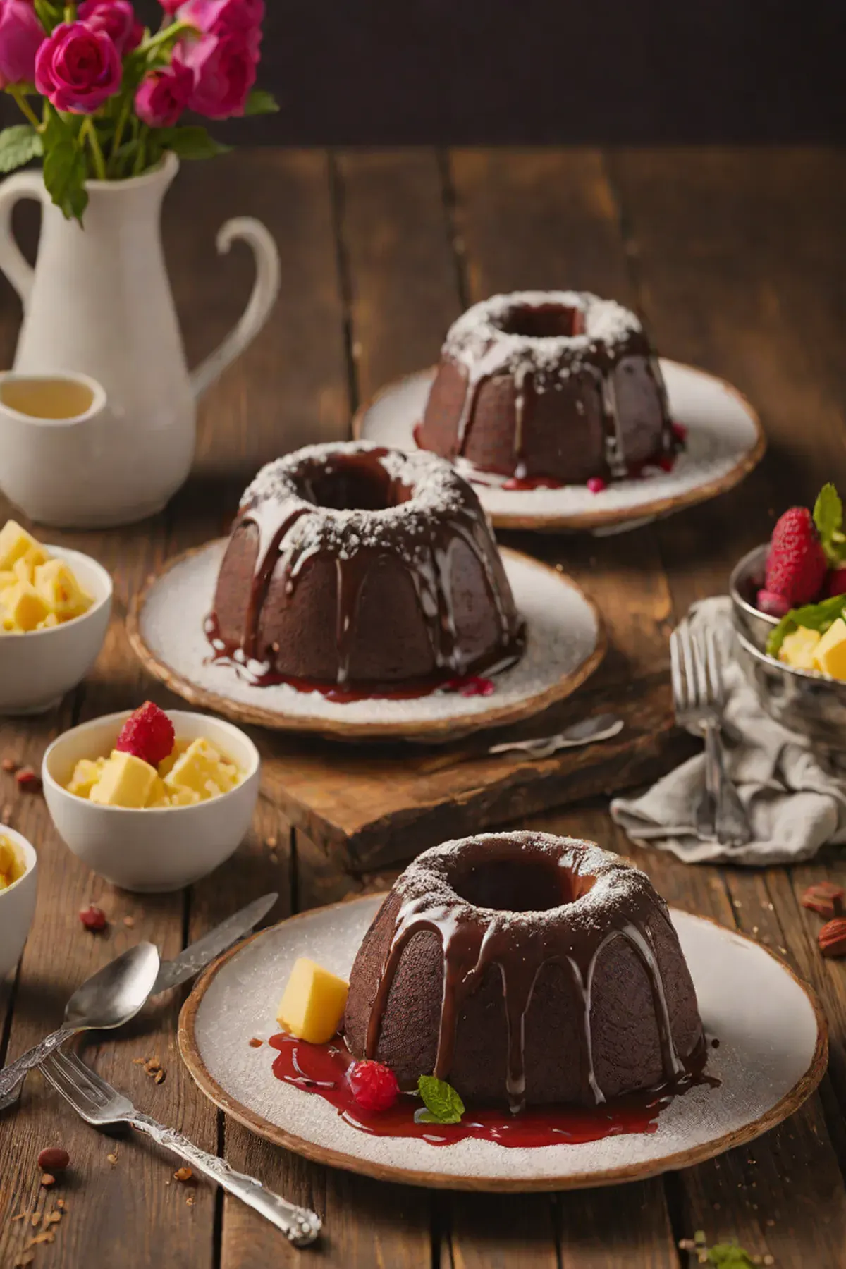 Ruby Chocolate Steamed Pudding