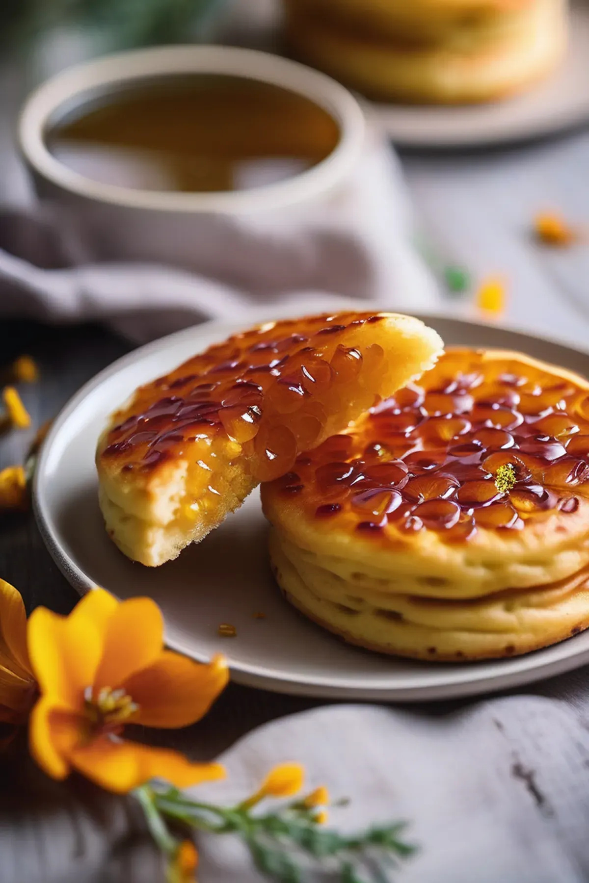 Saffron Crumpets