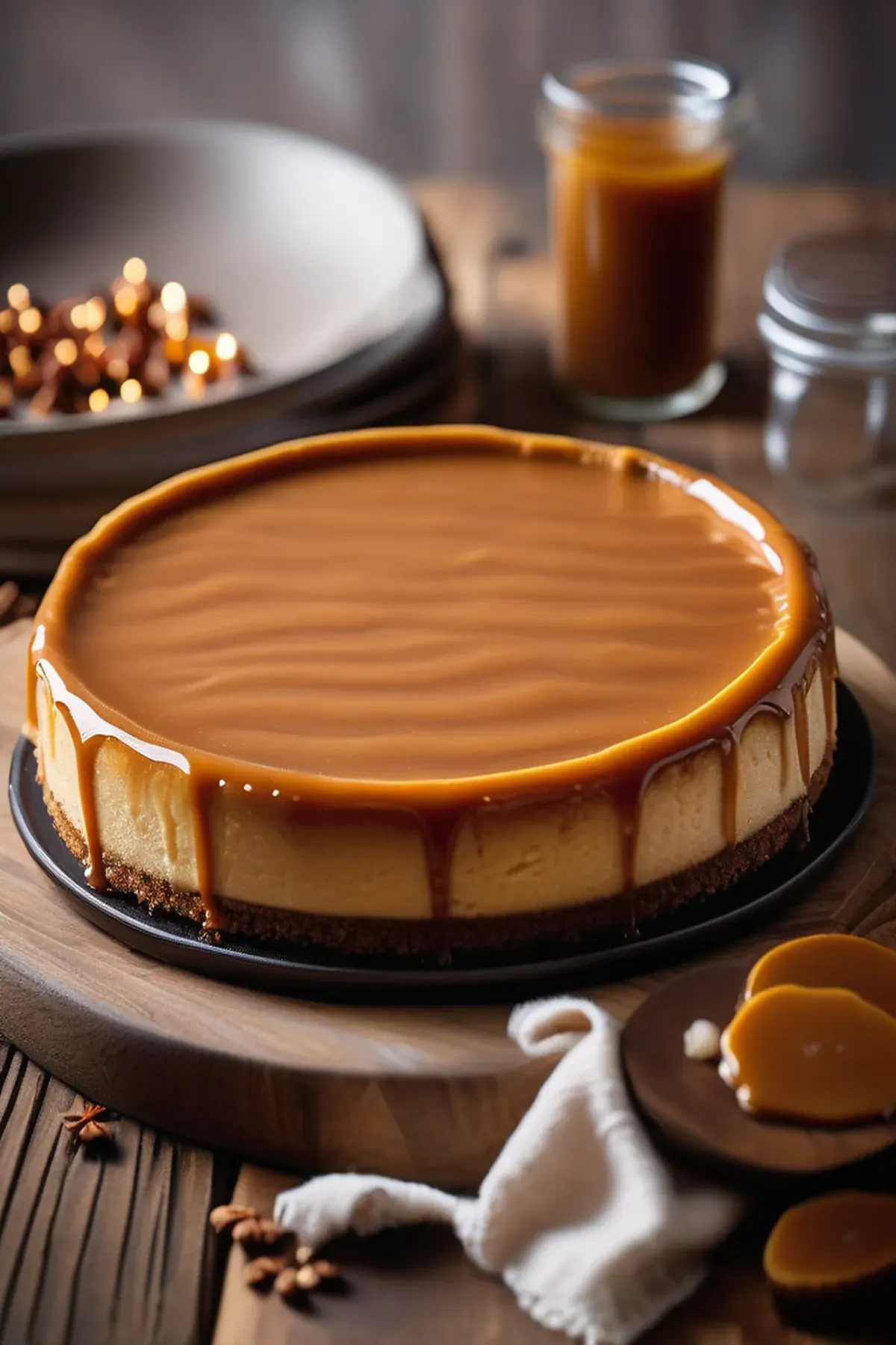 Salted Caramel Baked Cheesecake