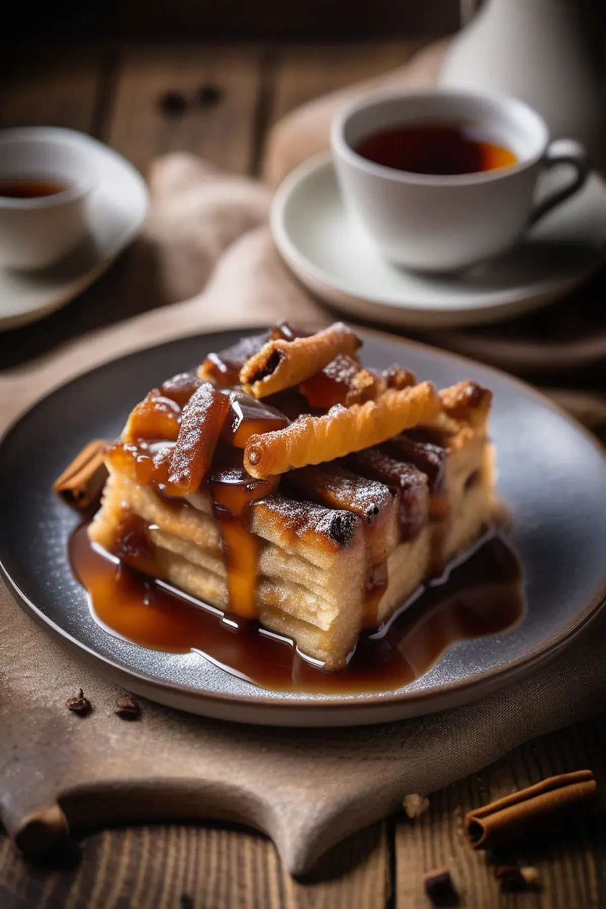 Salted Caramel Bread and Butter Pudding