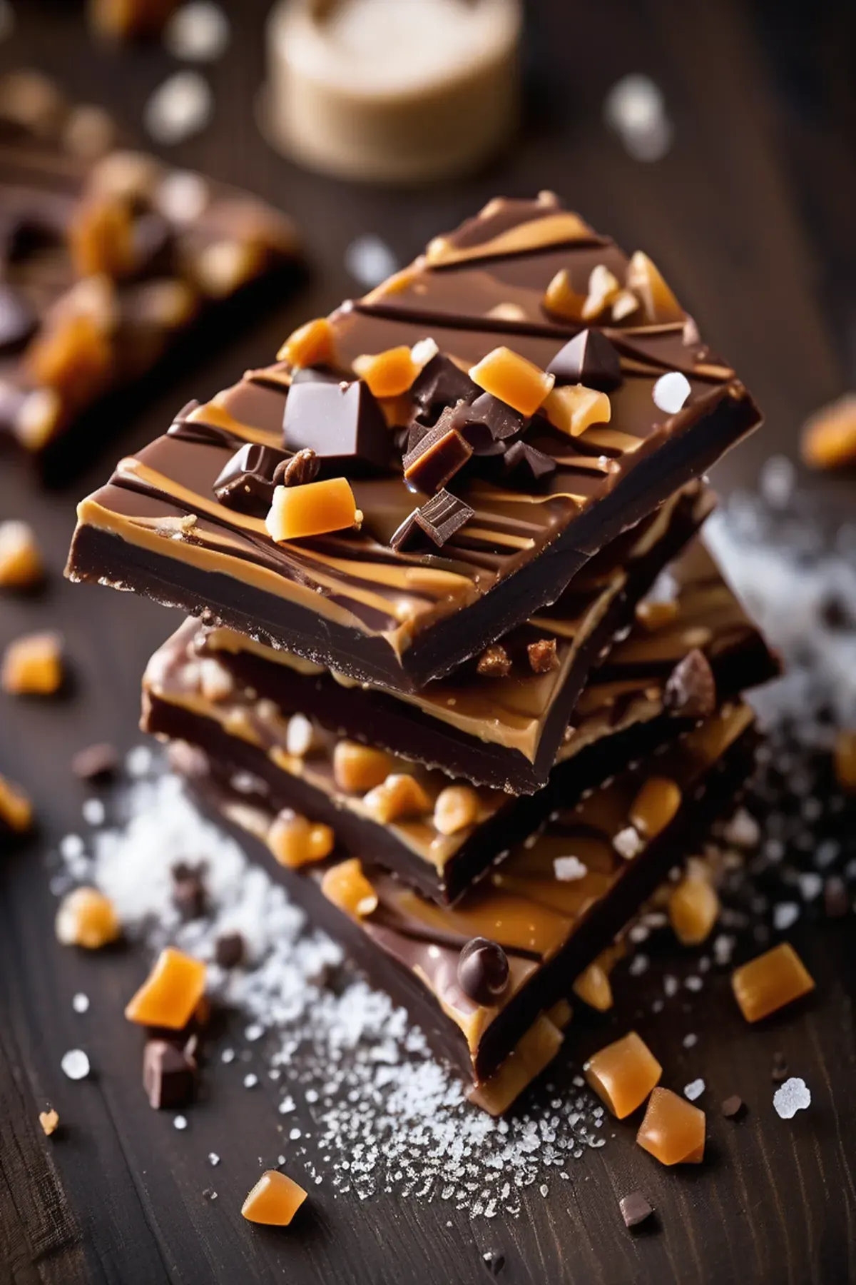 Salted Caramel Chocolate Bark
