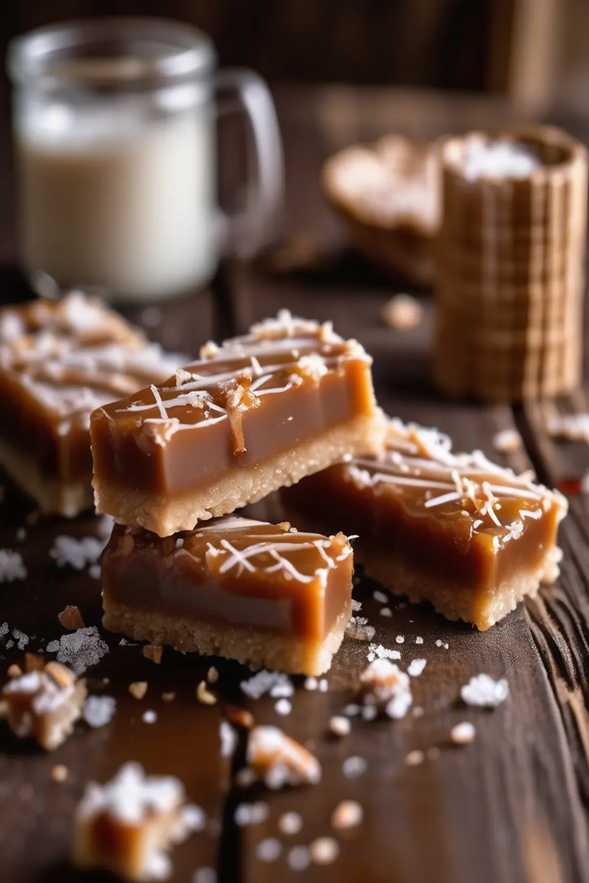 Salted Caramel Coconut Bars